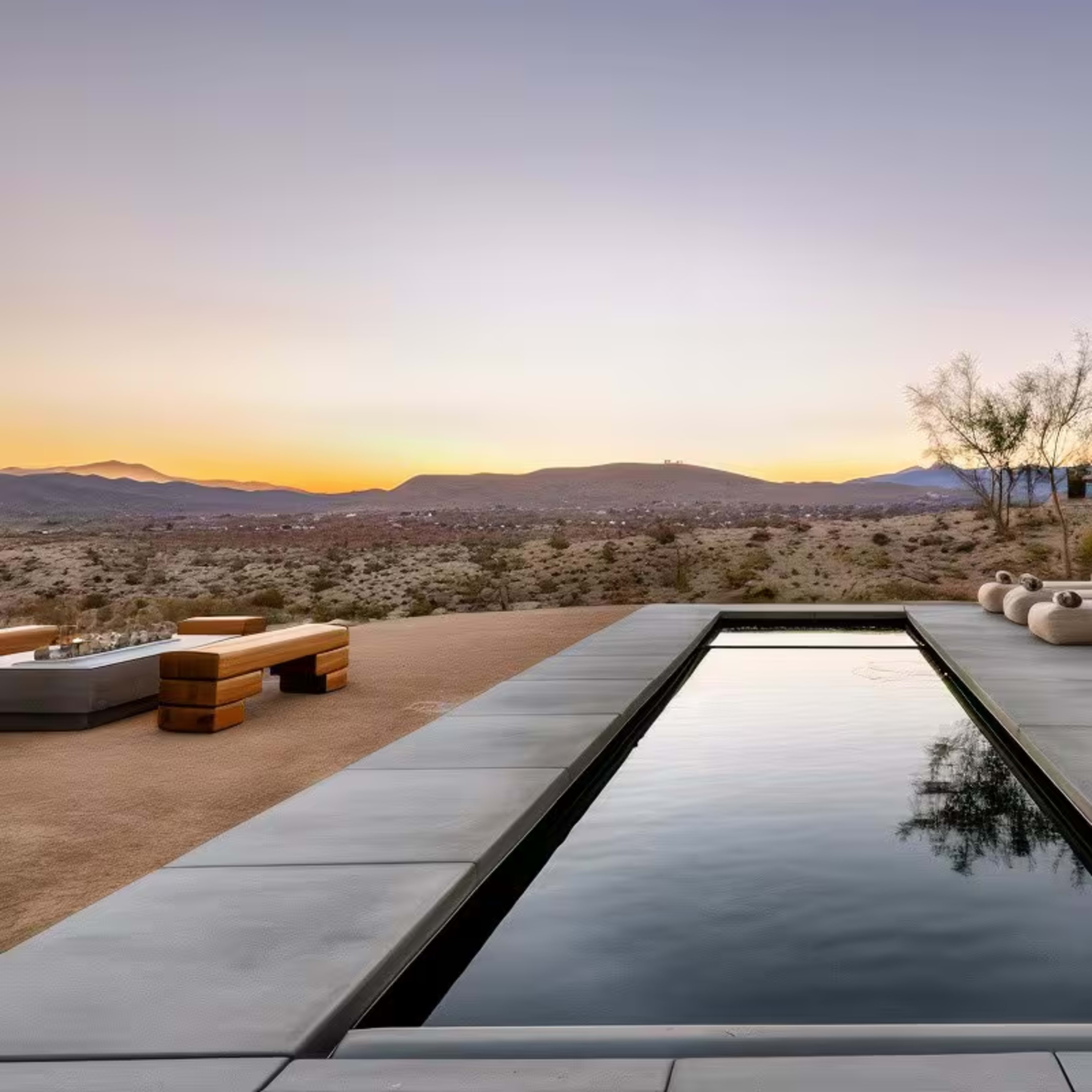 Designer Joshua Tree Retreat | Desert Views | Pool Image in Yucca Valley, Yucca Valley, CA