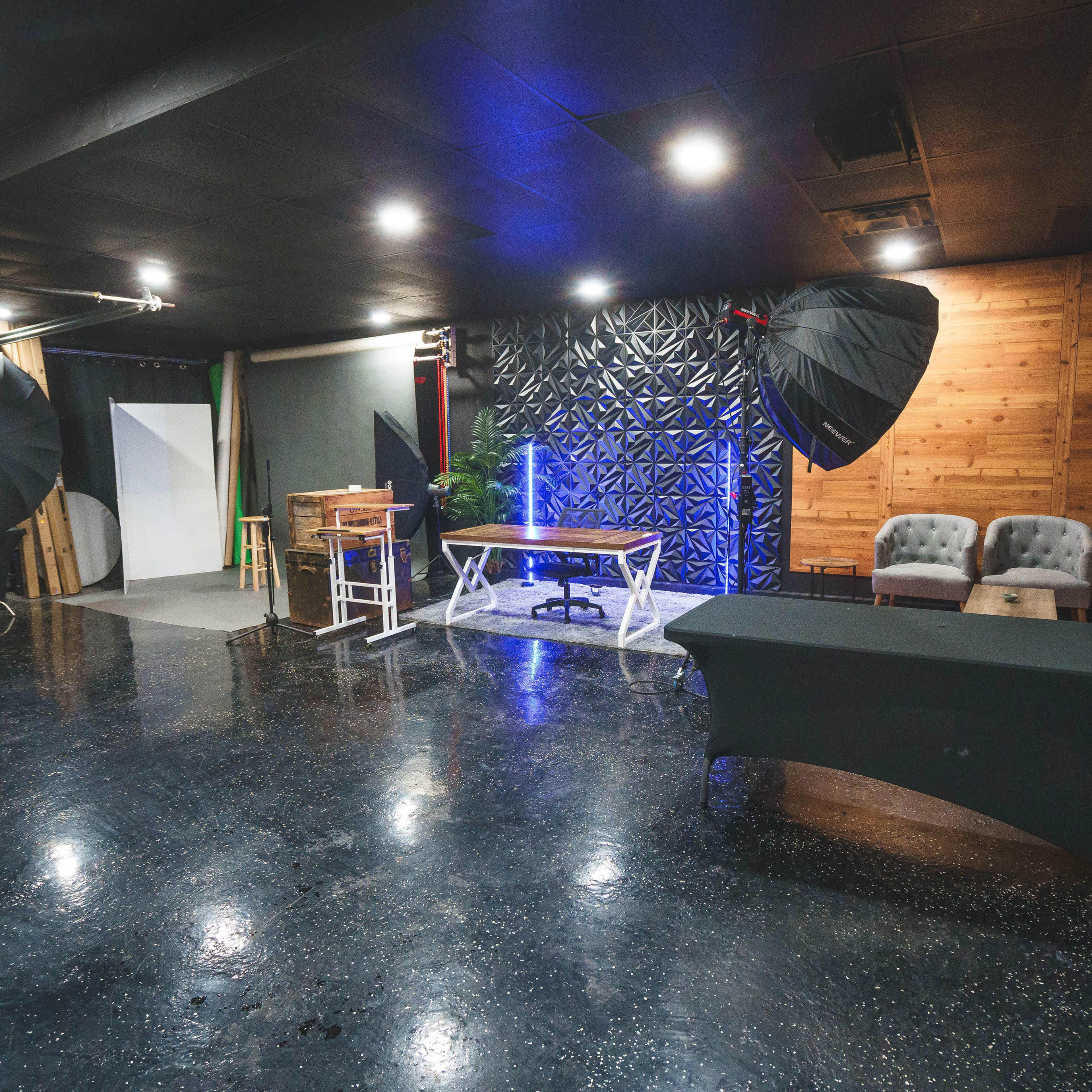 All-in-One Photo, Video & Podcast Studio - 10+ Backdrops & Sets Image in Old Everett Neighborhood, Lansing, MI