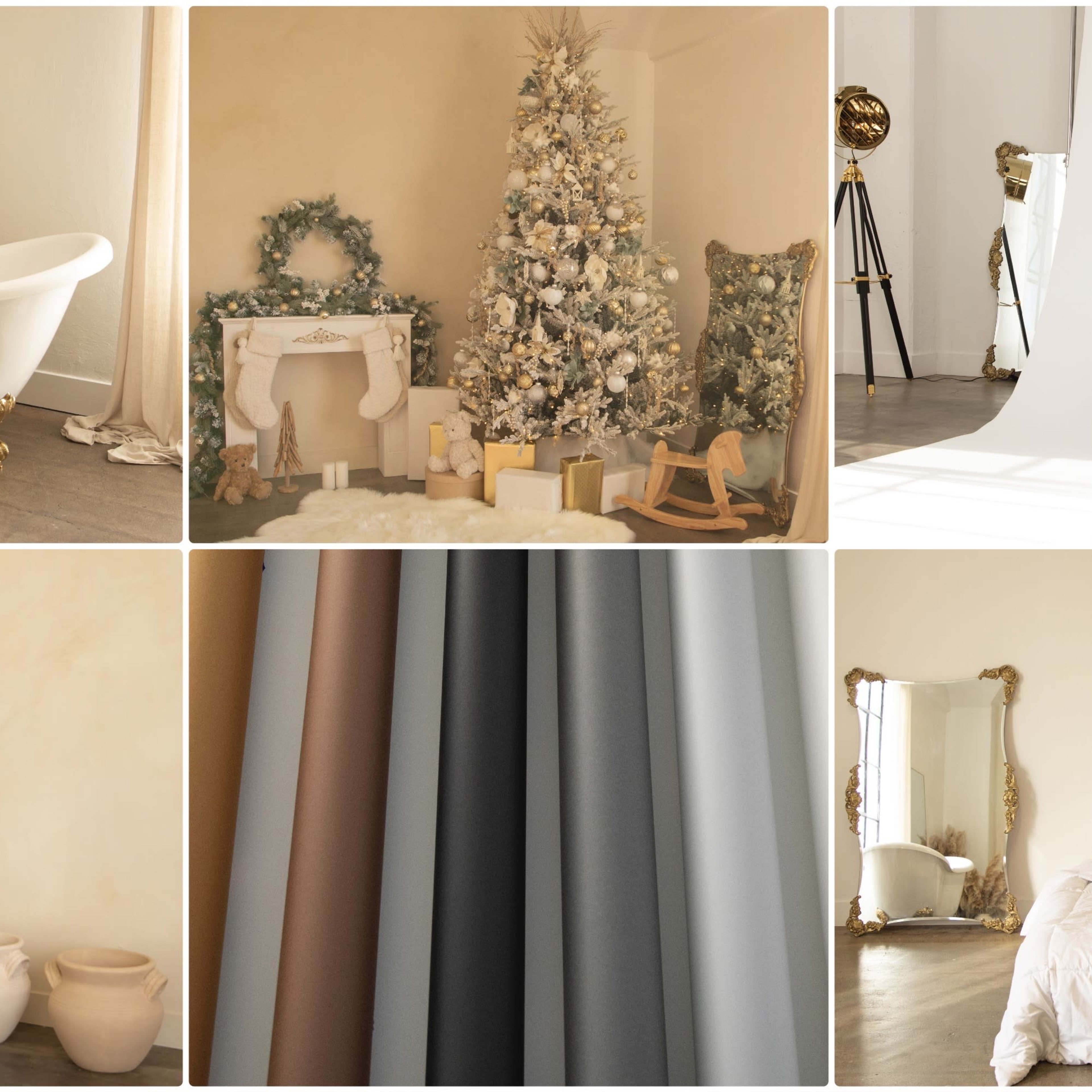 Minimalist Chic Natural Light Studio with white seamless backdrops Image in Central LA, Los Angeles, CA