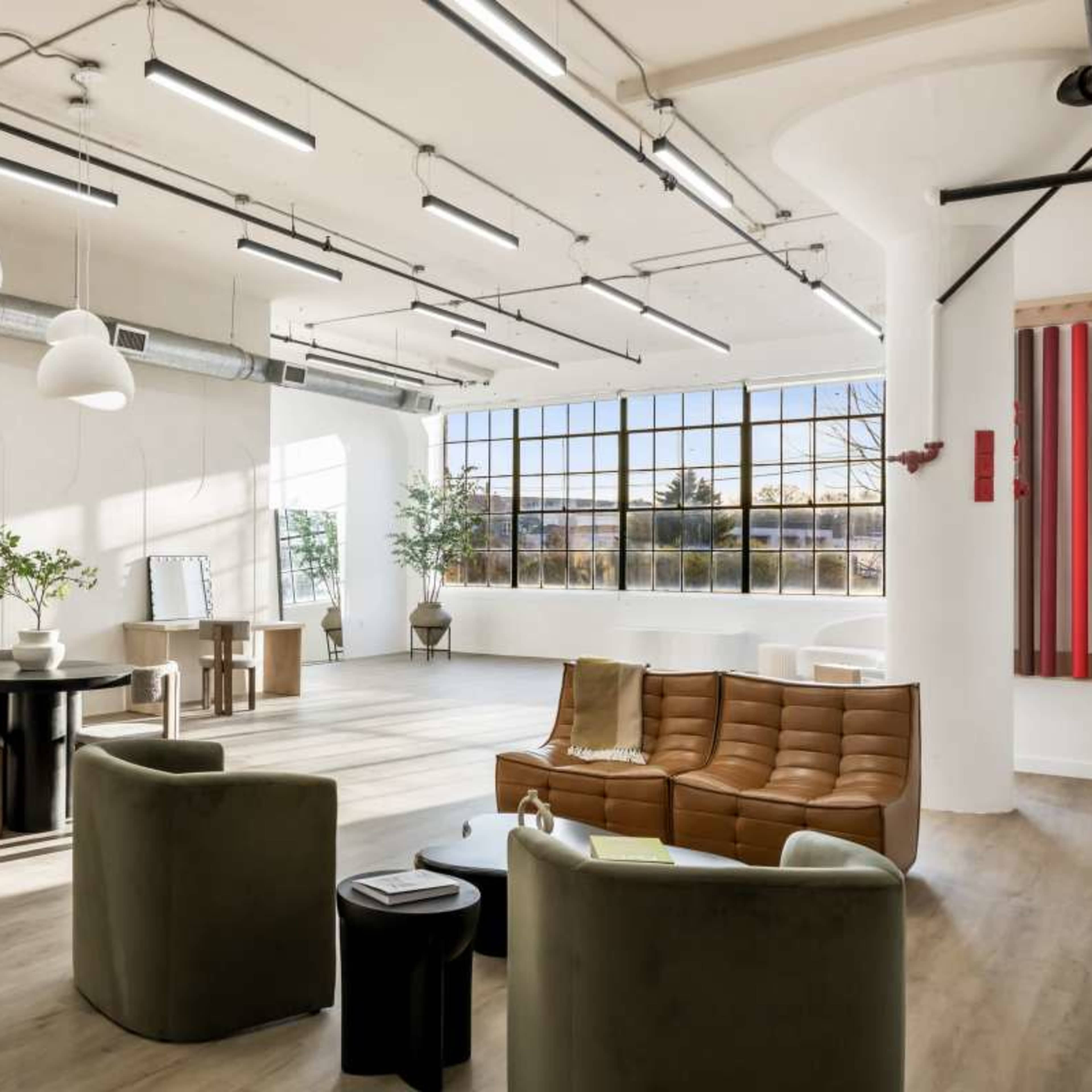 Sophisticated Loft with Luxe Minimalist Decor and Industrial Beltline Windows Image in Poncey-Highland, Atlanta, GA