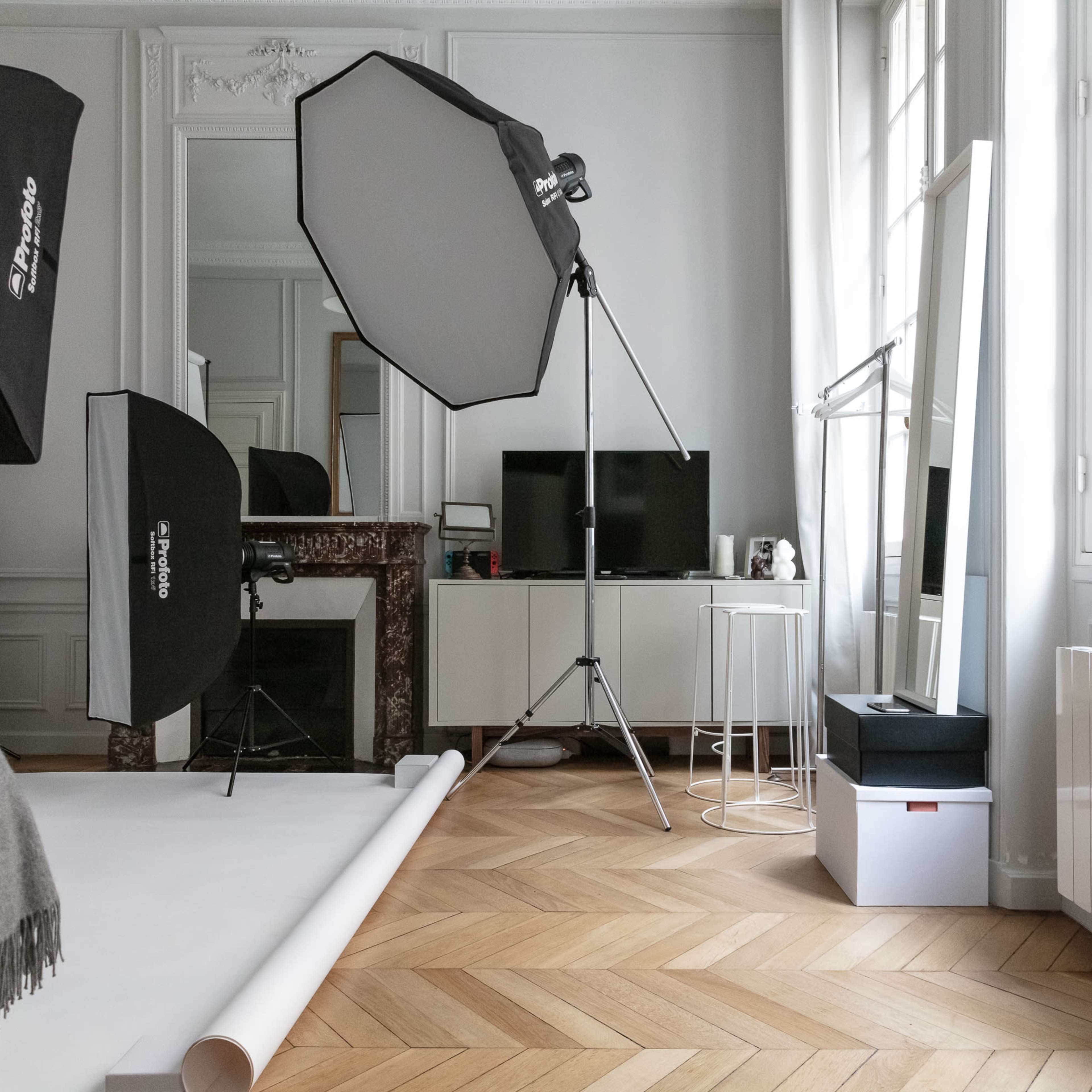 Studio Photo dans un apartement Haussmannien Image dans Passy, Paris, Île-de-France