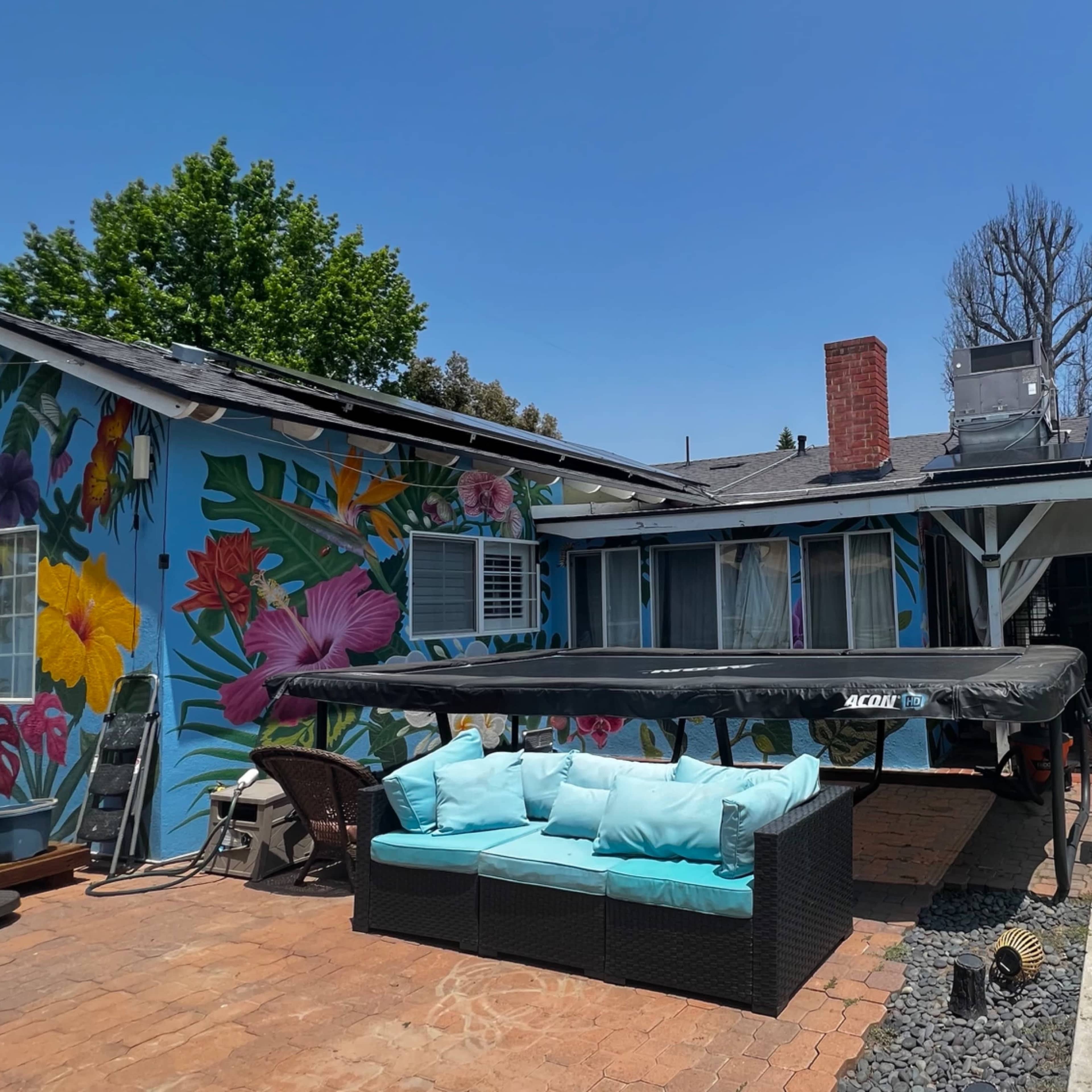 "Tranquil Oasis:  1-Story House with Pool, Spacious Backyard, Pagoda, Front Garden, and Charming Porch" Image in Van Nuys, Los Angeles, CA