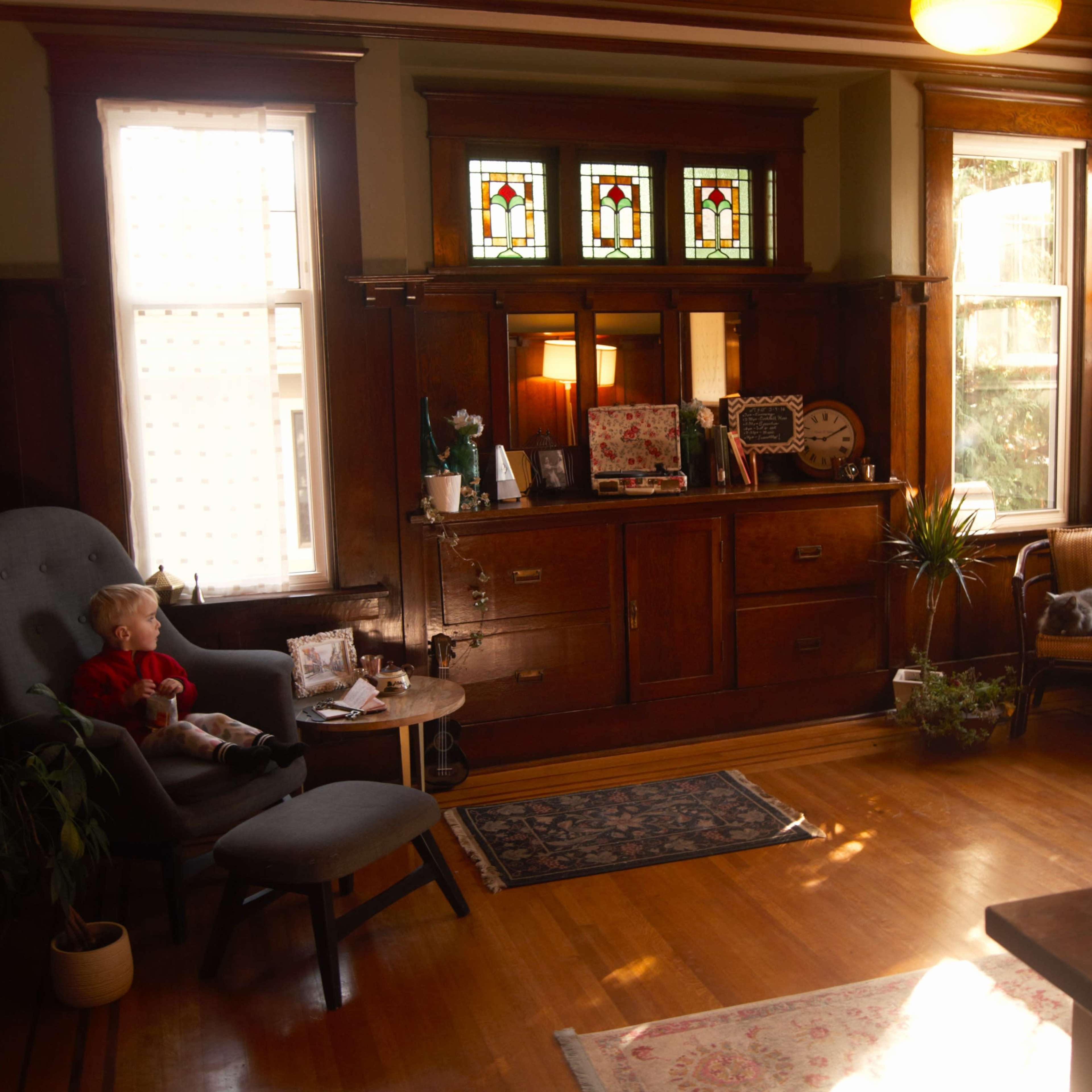 Historic Craftsman Gem with Deck, Views & Garden Image in Gorge -Tillicum Area, Victoria, BC