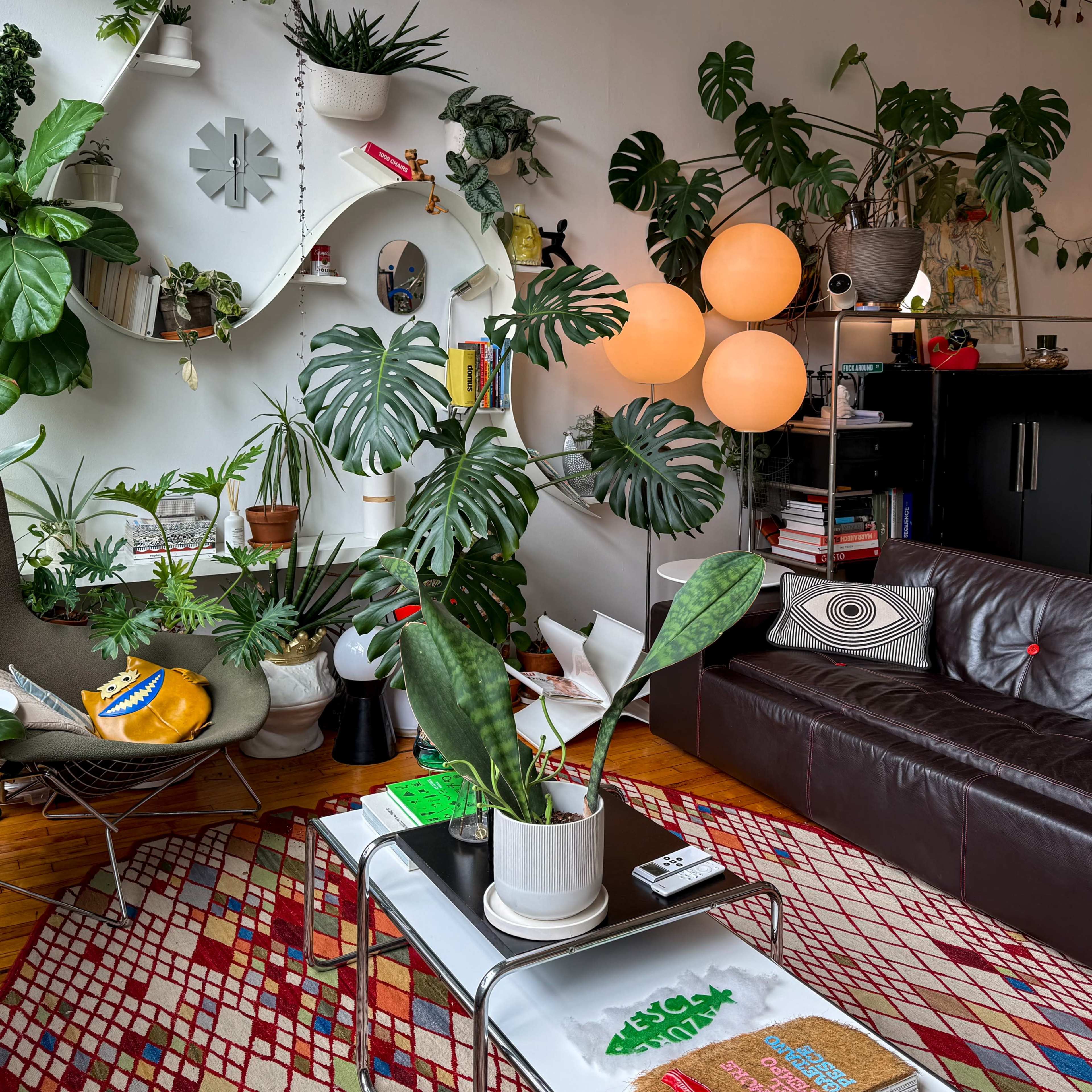 Interior Designer Plant filled Vintage Loft Image in Bushwick, Brooklyn, NY