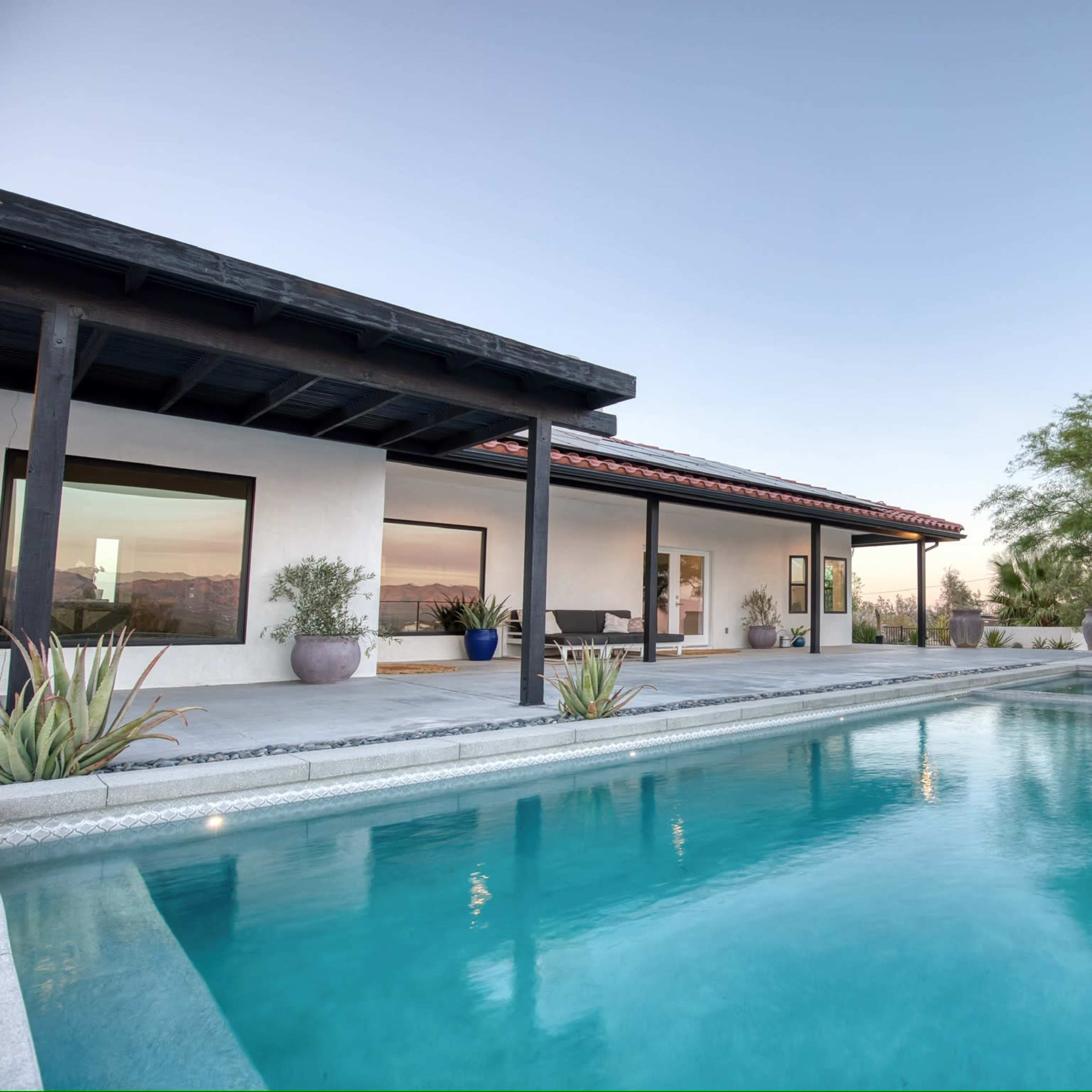 Desert Villa on 5 acres with pool and spa and mountain/desert views Image in , Joshua Tree, CA