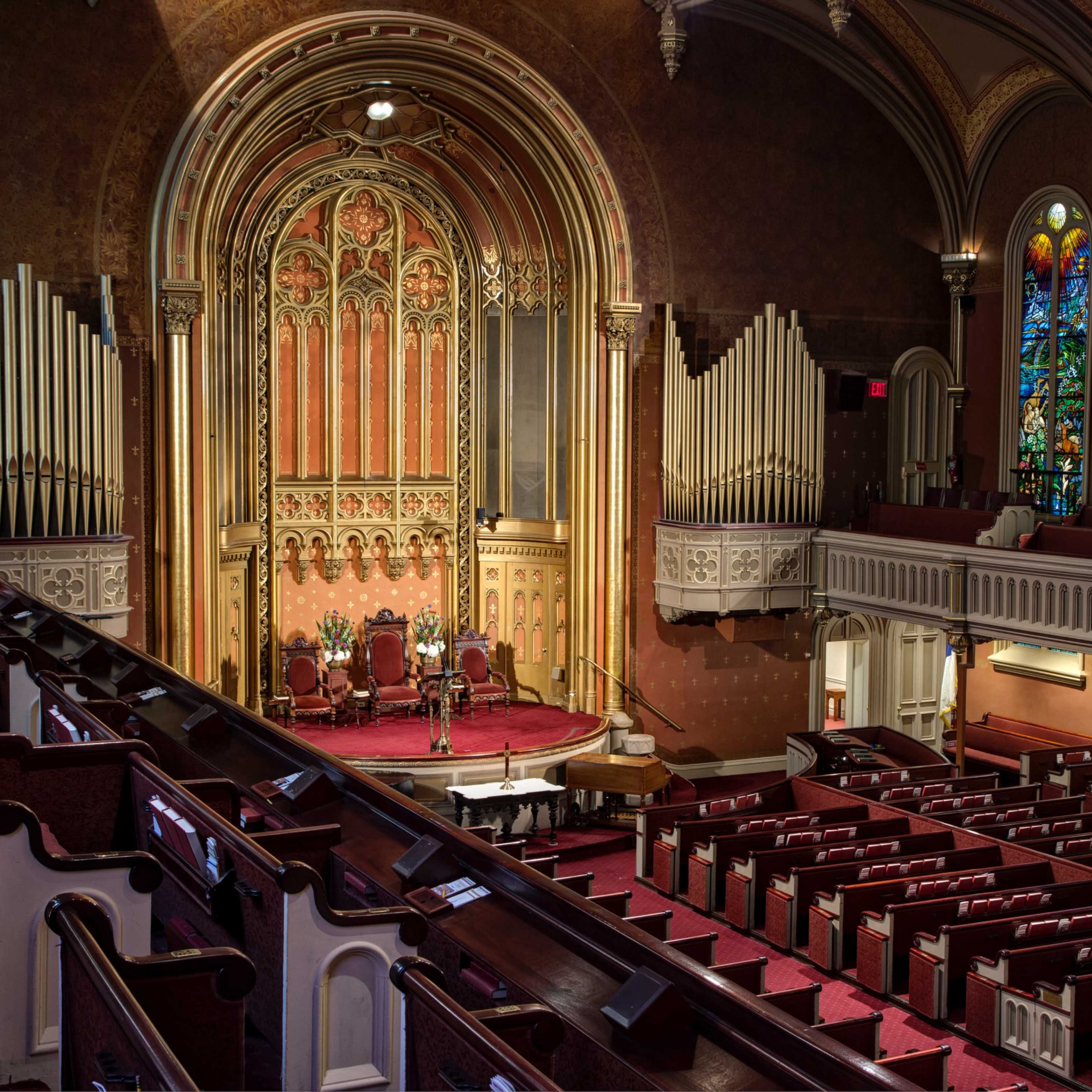 Historic Grand Church Sanctuary in Nomad District, NYC Image in Midtown Manhattan, New York, NY