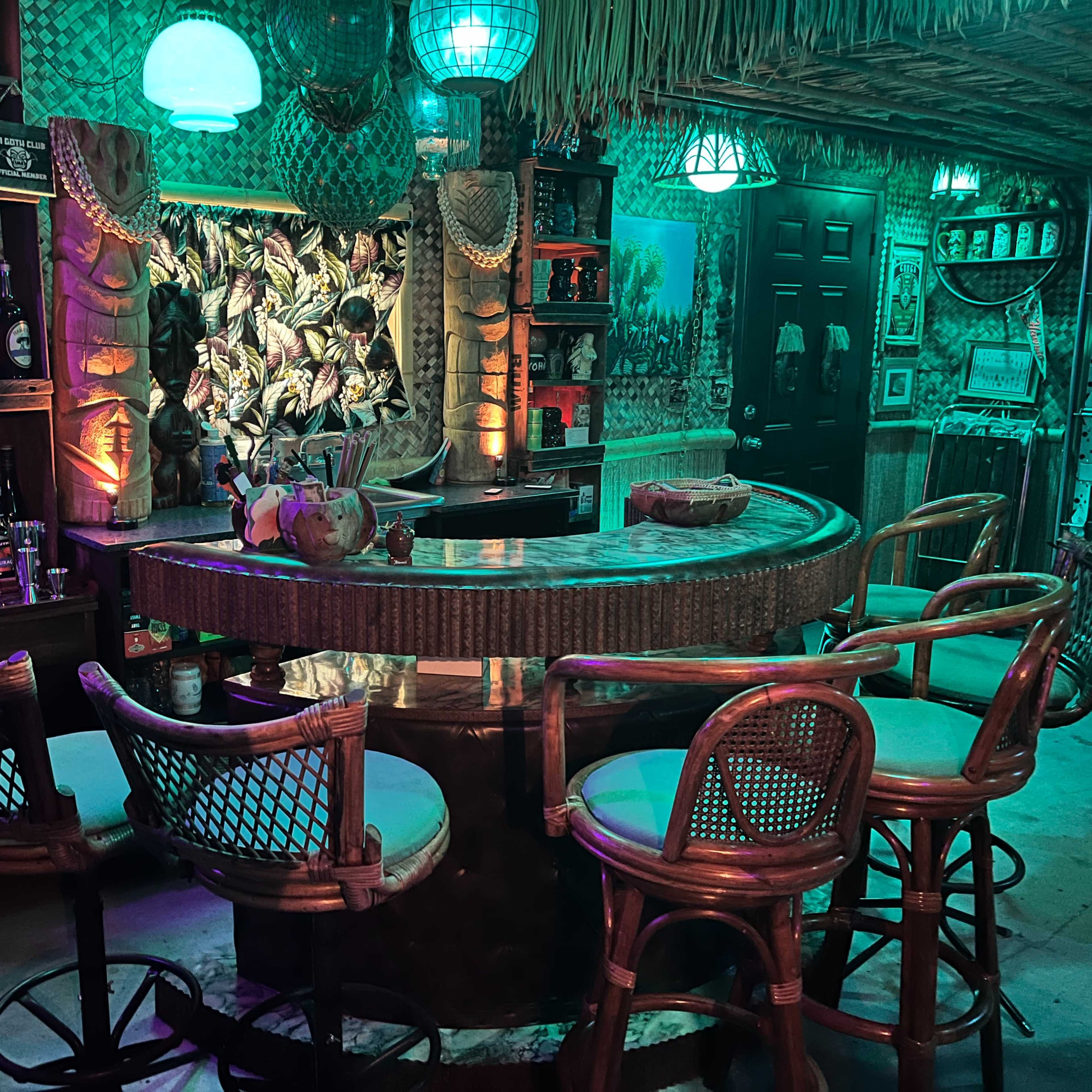 Private tiki bar with vintage vibe Image in Southeast Portland, Portland, OR