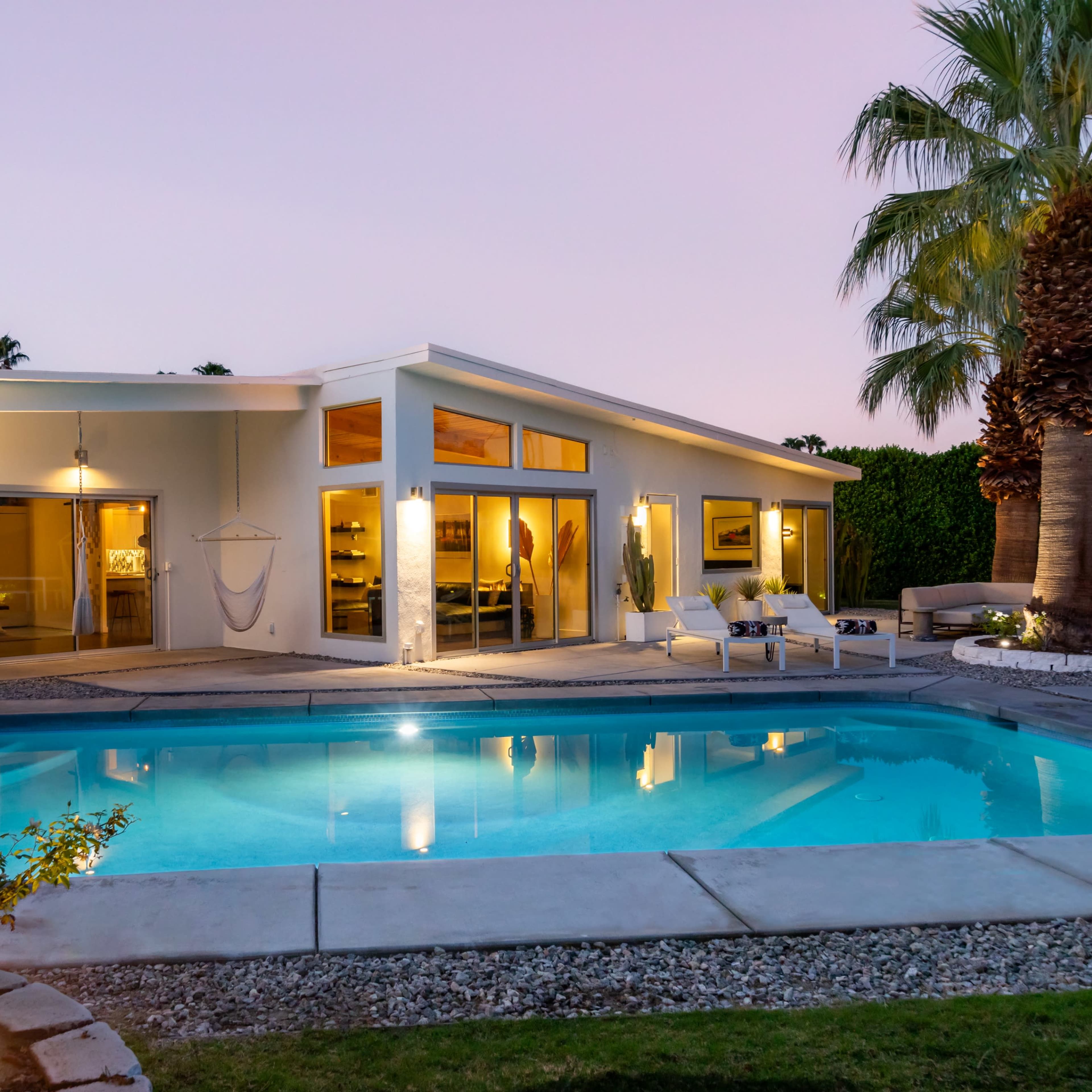 Modern Alexander A Frame located in historical Racquet Club, Palm Springs Image in Palm Springs, Palm Springs, CA