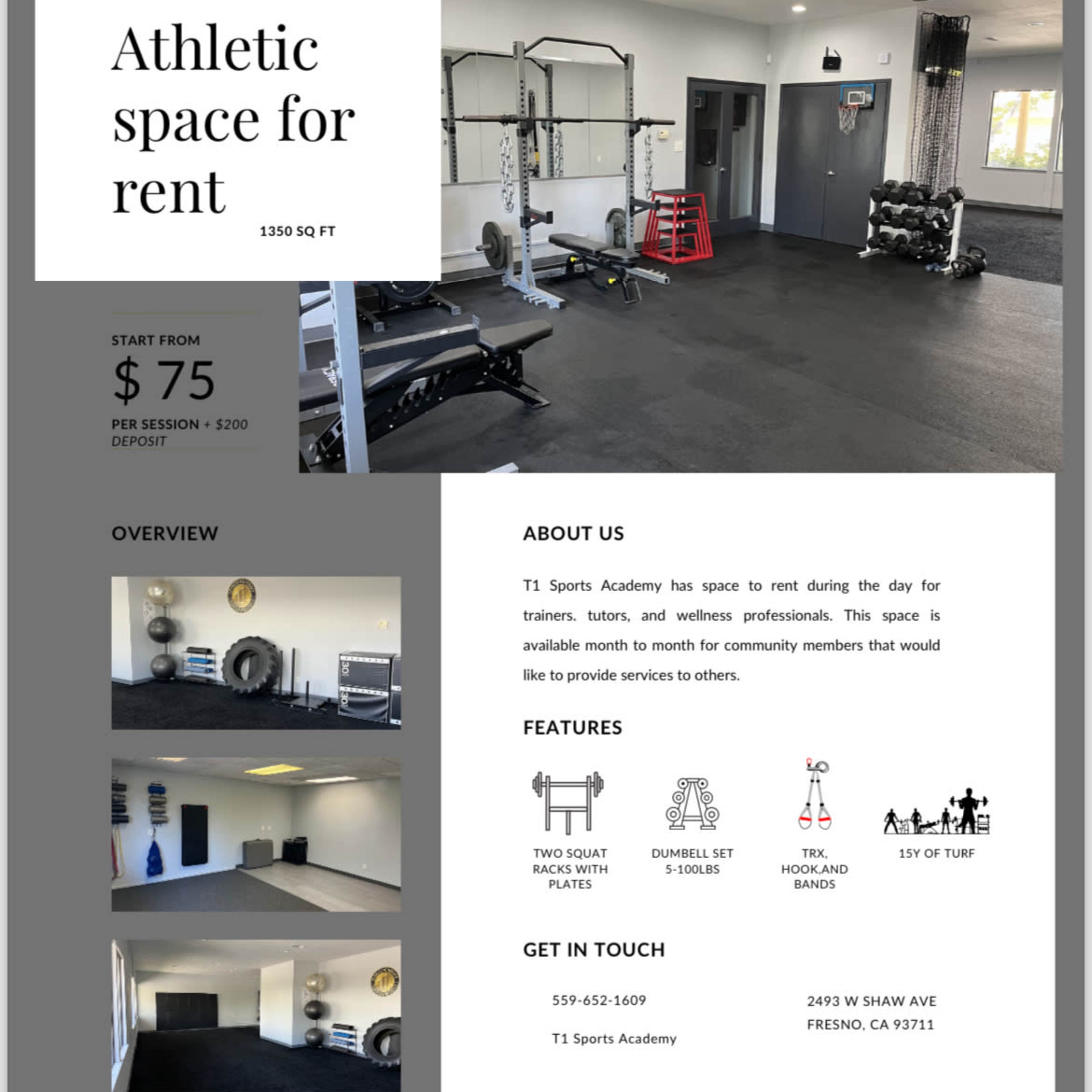 Private Gym in Commercial Area Image in Fresno, Fresno, CA