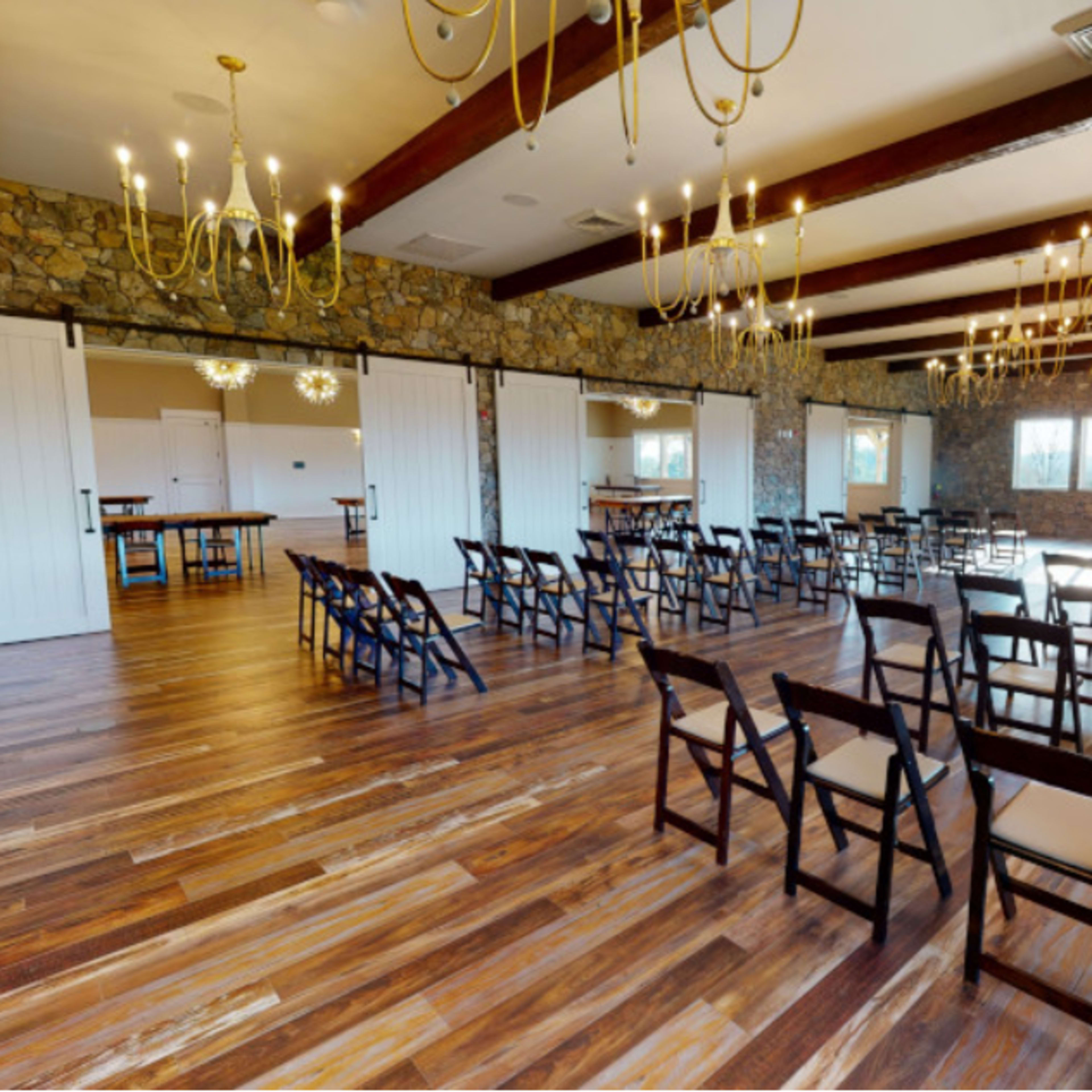 Event Space in a Boutique Lodge with lodging and a restaurant available - The Stone Room Image in Westfield, Pilot Mountain, NC