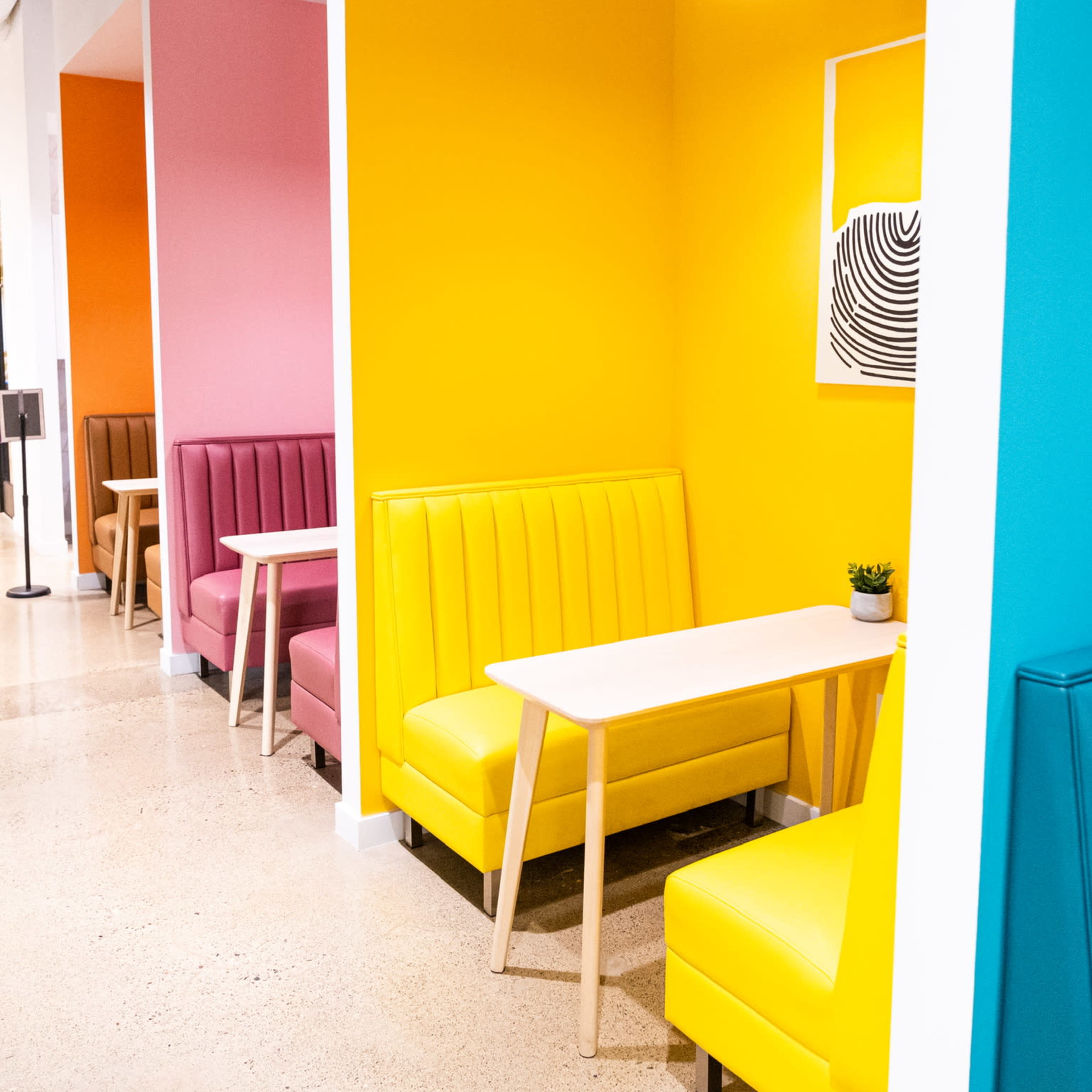 Colorful Instagrammable Booths Image in Irvine Business Complex, Irvine, CA
