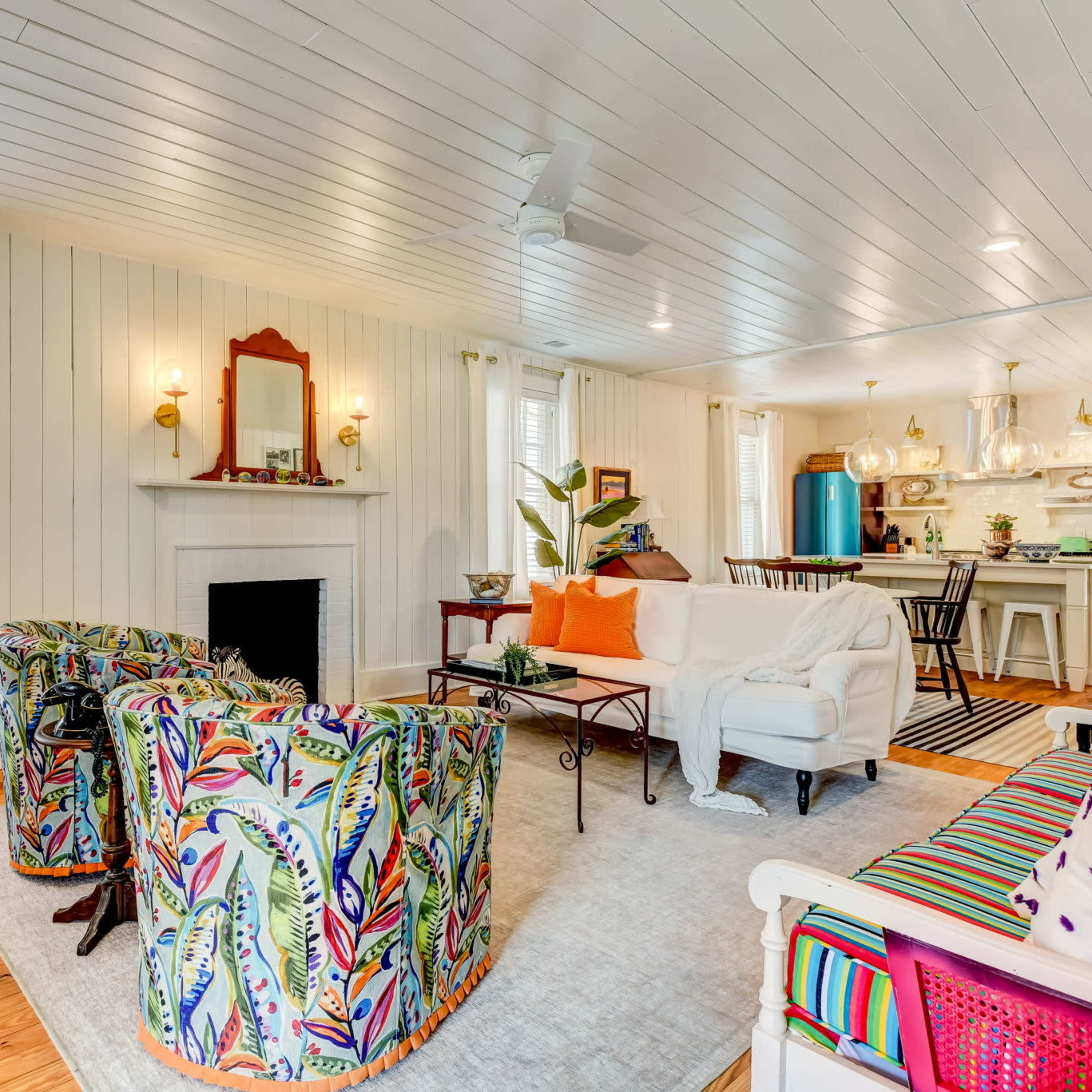 Classic Vintage Beach Cottage with wraparound porch  on  Ocean Block Image in Tybee Island, Tybee Island, GA