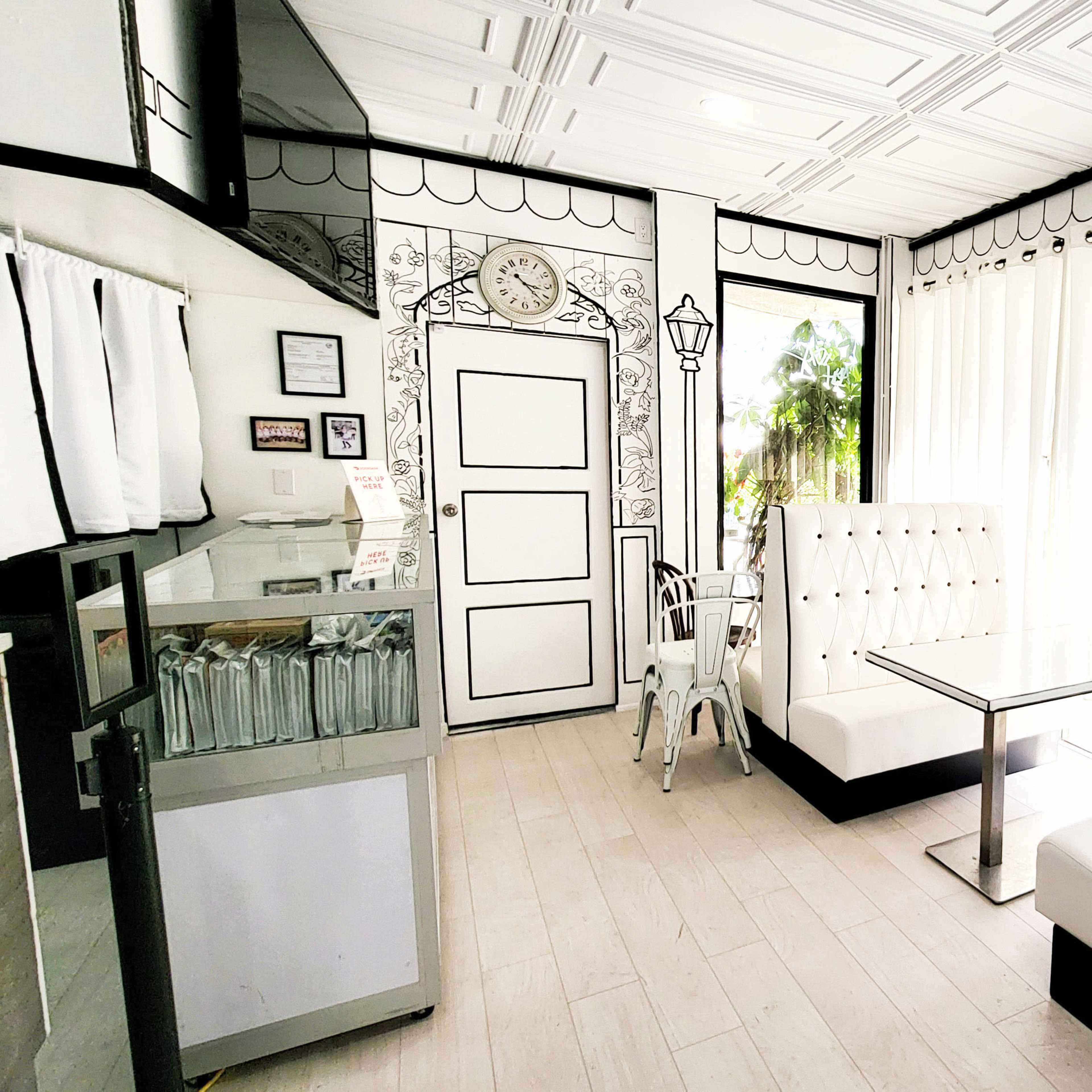 Cute Dainty French Cafe with Natural Lighting and Beautiful Interior Image in Arcadia, Arcadia, CA