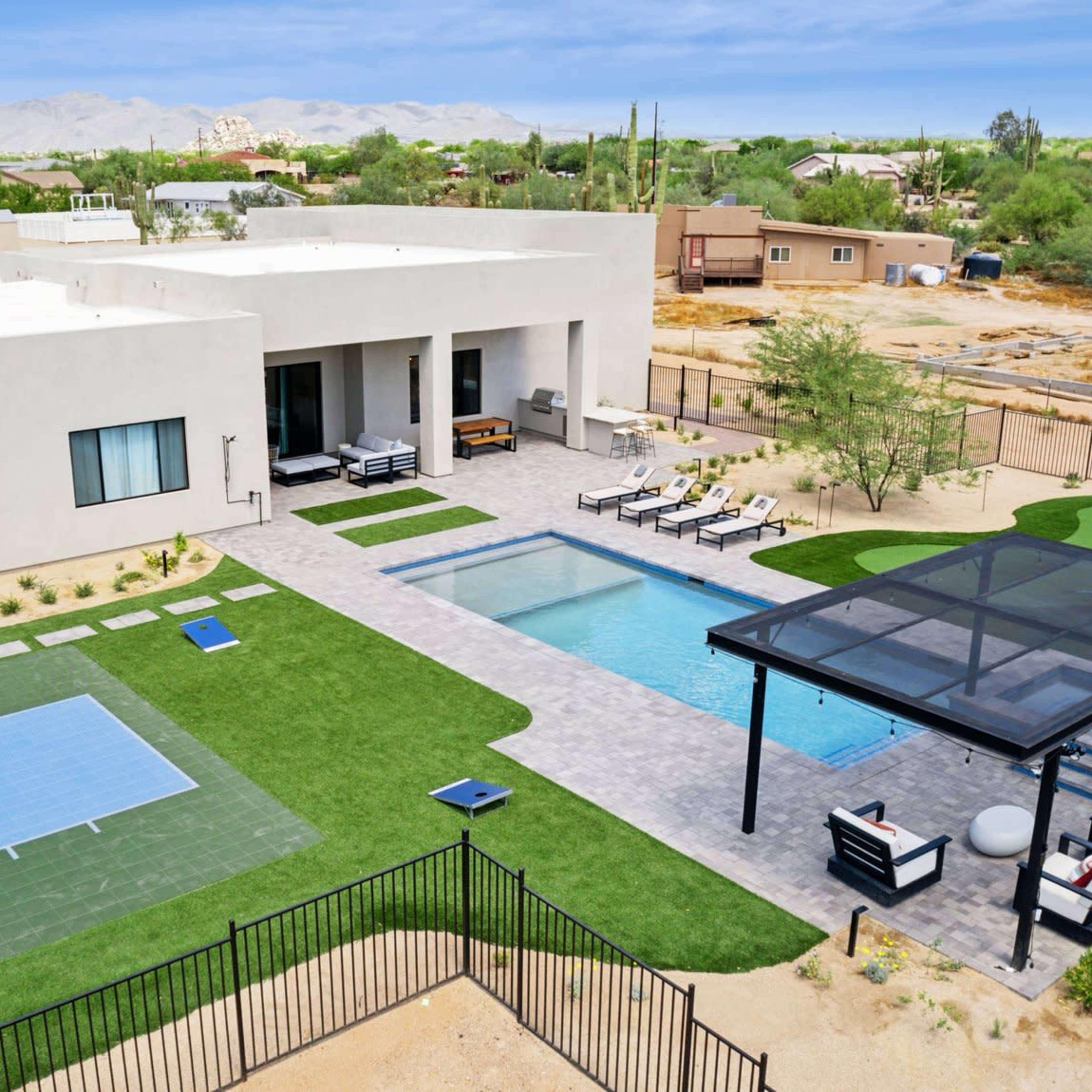Luxury Home W/ Basketball Court, Pool, Putting Green & Golf Simulator Image in Pinnacle Peak, Cave Creek, AZ