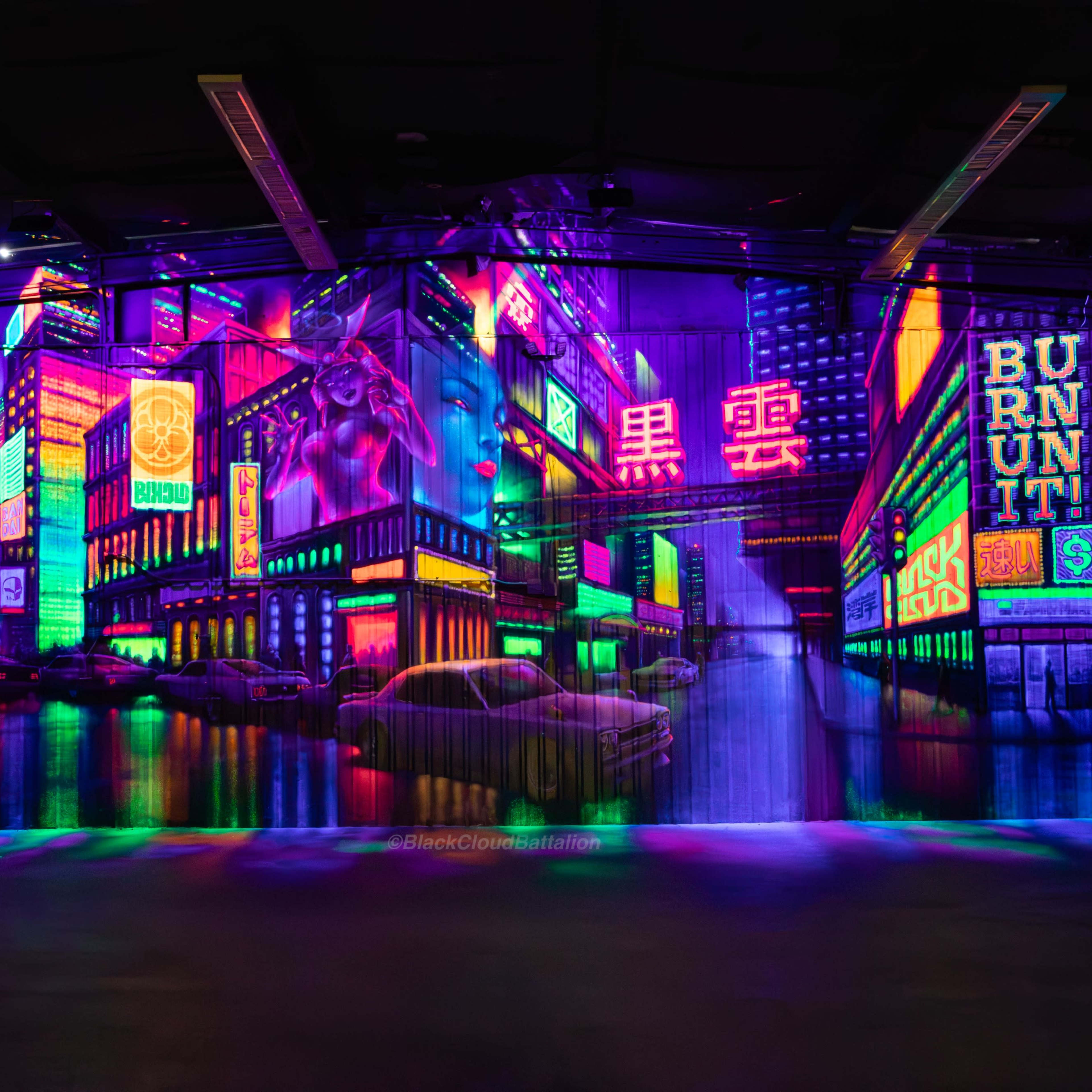 Warehouse with large colorful murals Image in Norcross, Norcross, GA