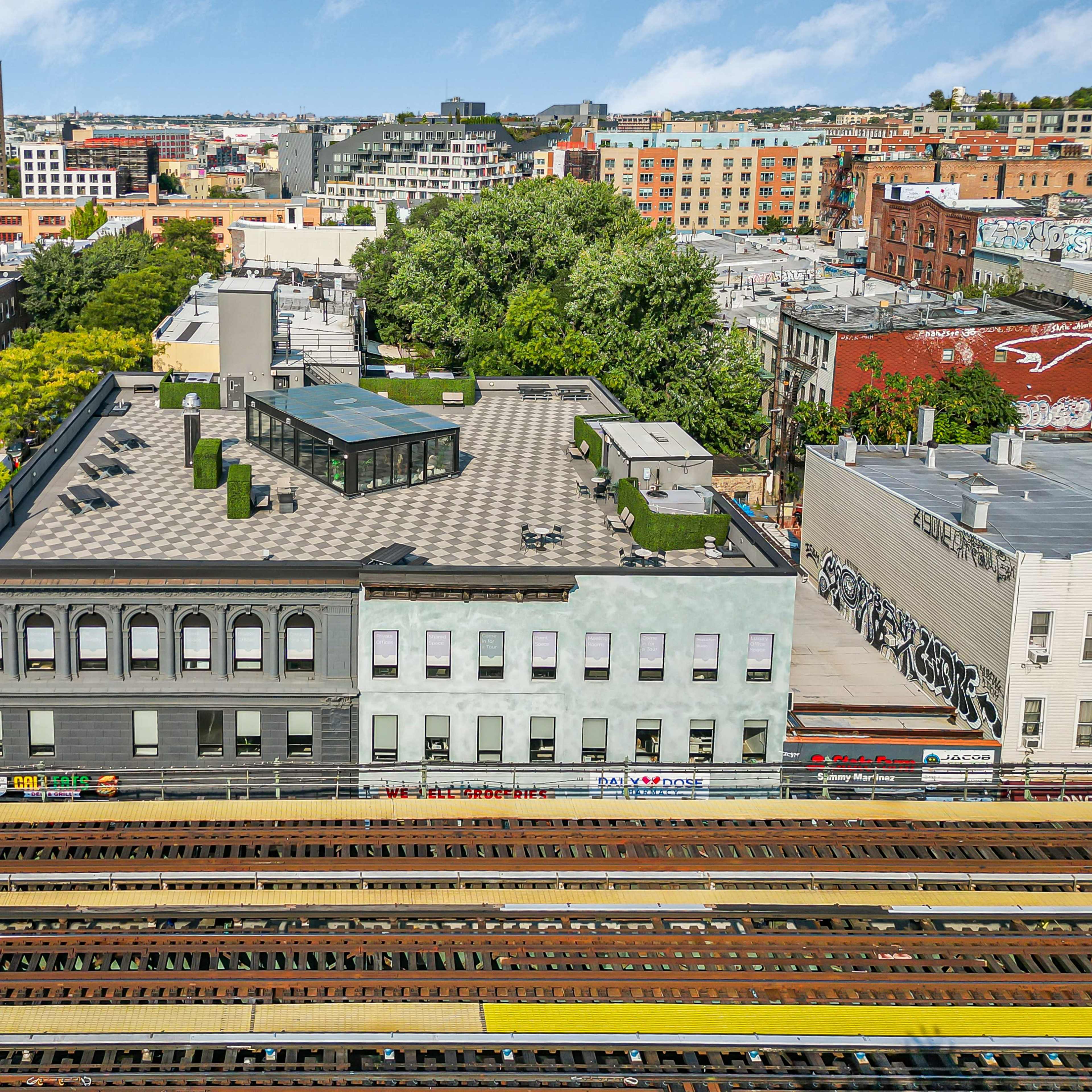 Massive Rooftop Terrace w/ Skyline View Image in Bushwick, Brooklyn, NY