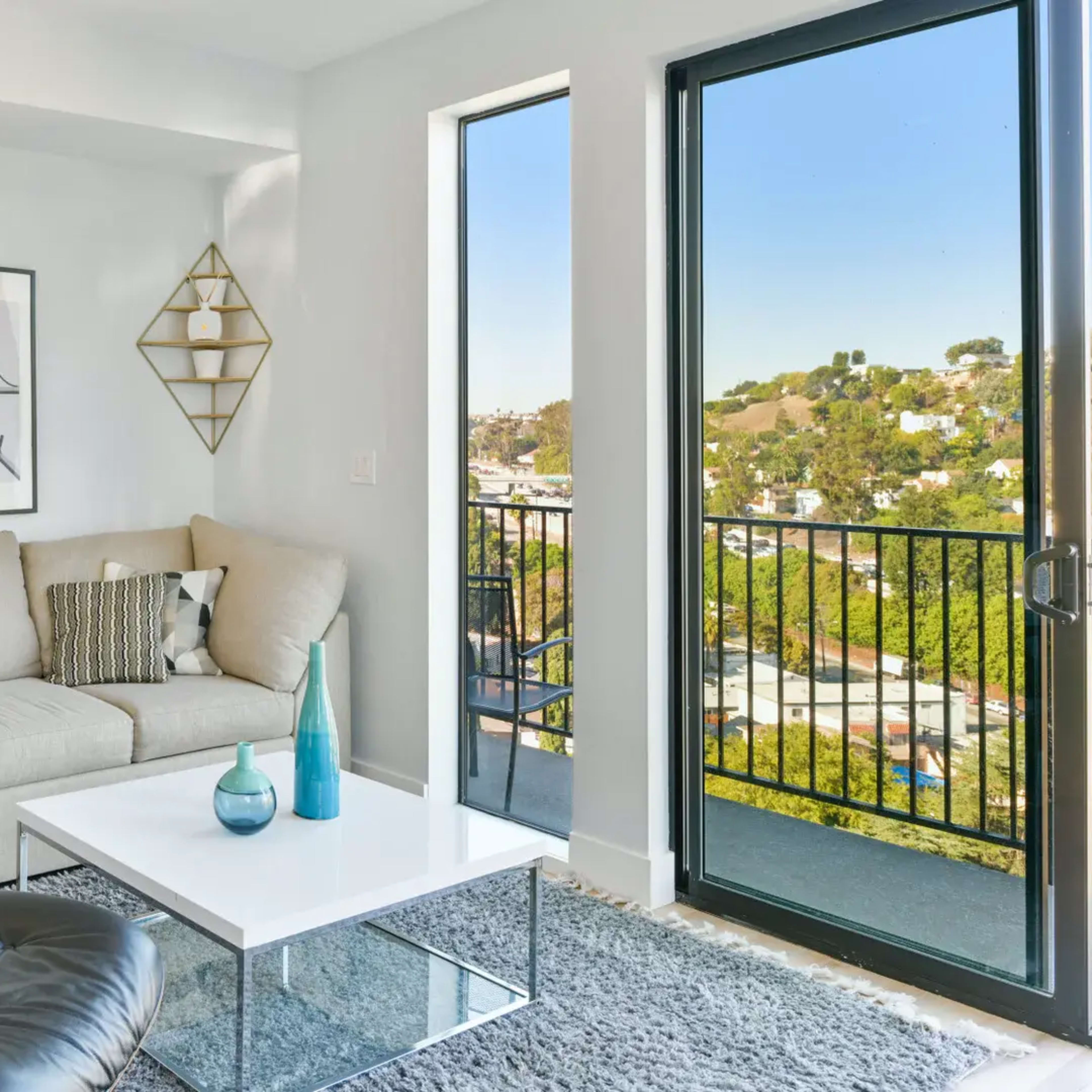 Hilltop home with jetliner views and rooftop patio in Silverlake Image in Echo Park, Los Angeles, CA