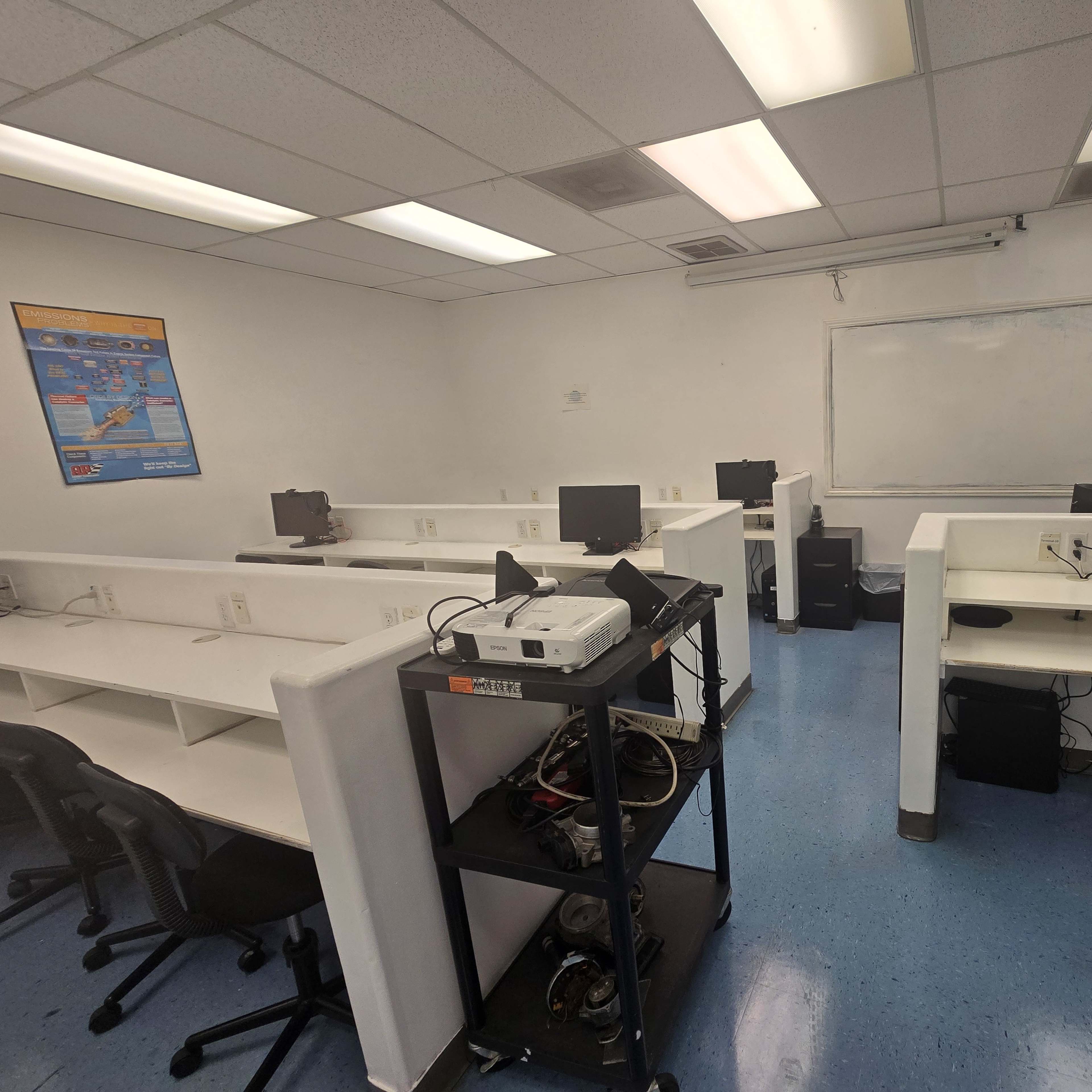 Location Van Nuys, near to the 405 and 170 freeways. Our classroom accommodates 25 people classroom style, we provide whiteboard, projector. Workshop/group room space. Image in Van Nuys, Los Angeles, CA