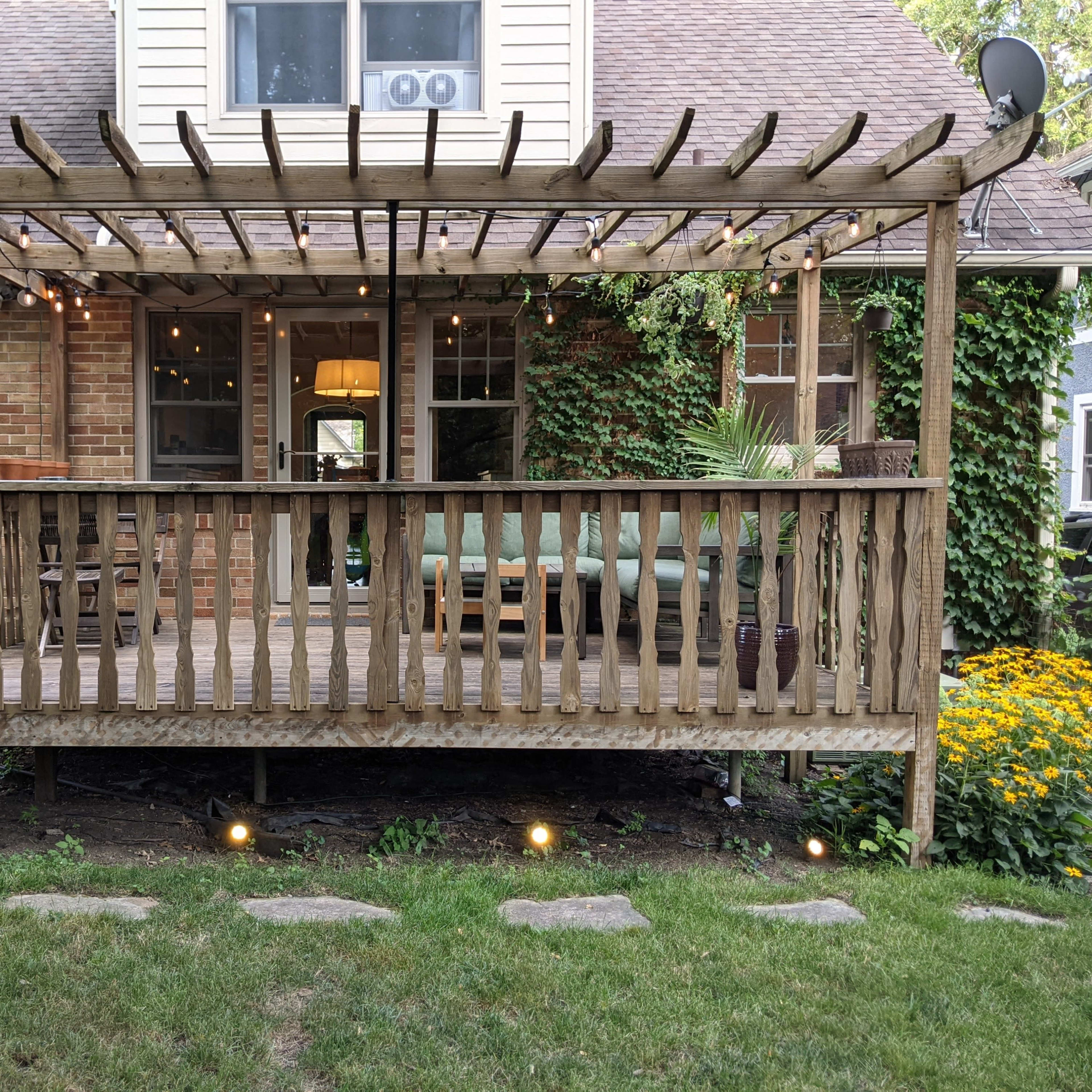 Lovely Backyard in Beaverdale with Pergola Porch, Perfect for Photo and Video Shoots Image in Drake, Des Moines, IA