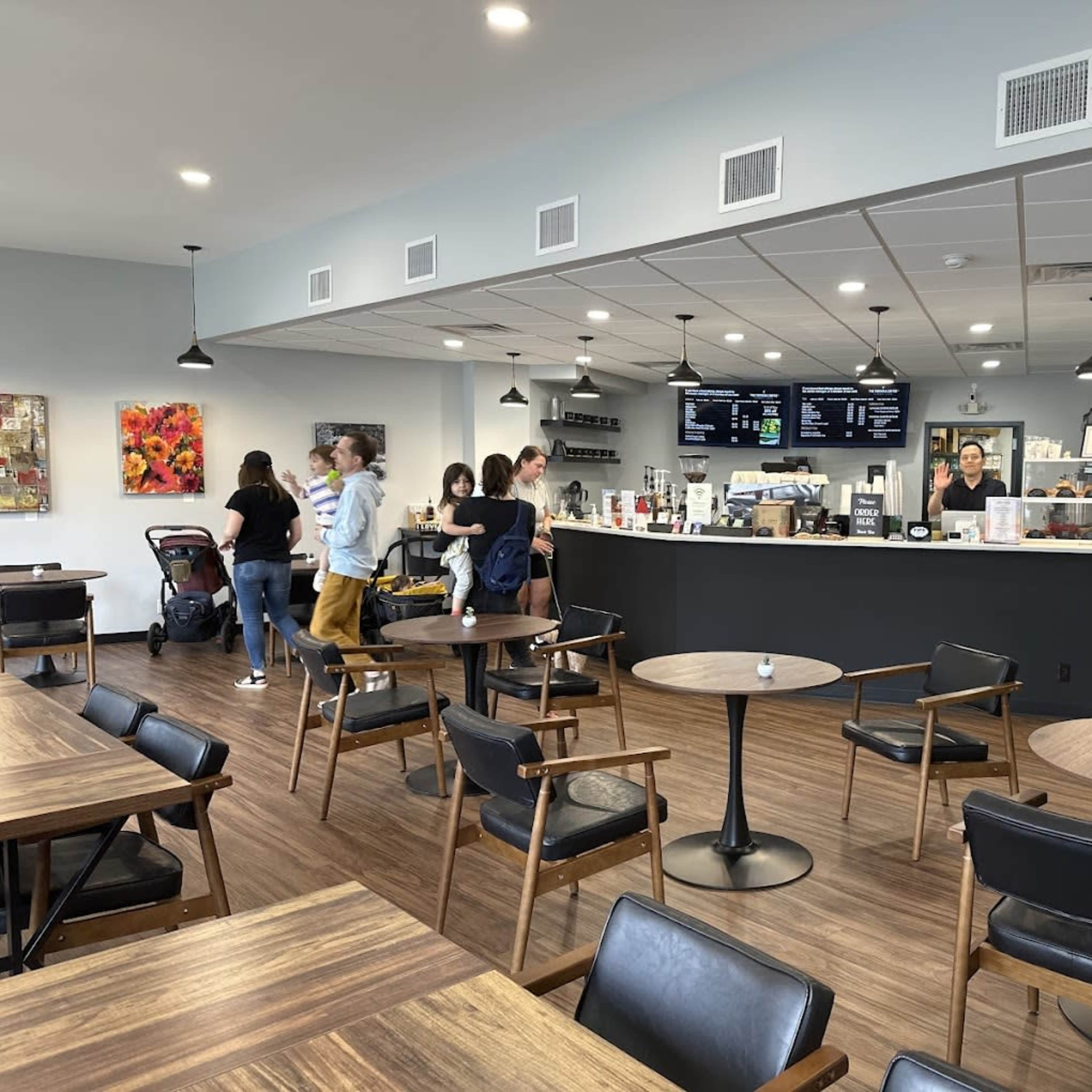 Spacious suburban Taiwanese coffee shop. Image in Eastchester, Scarsdale, NY