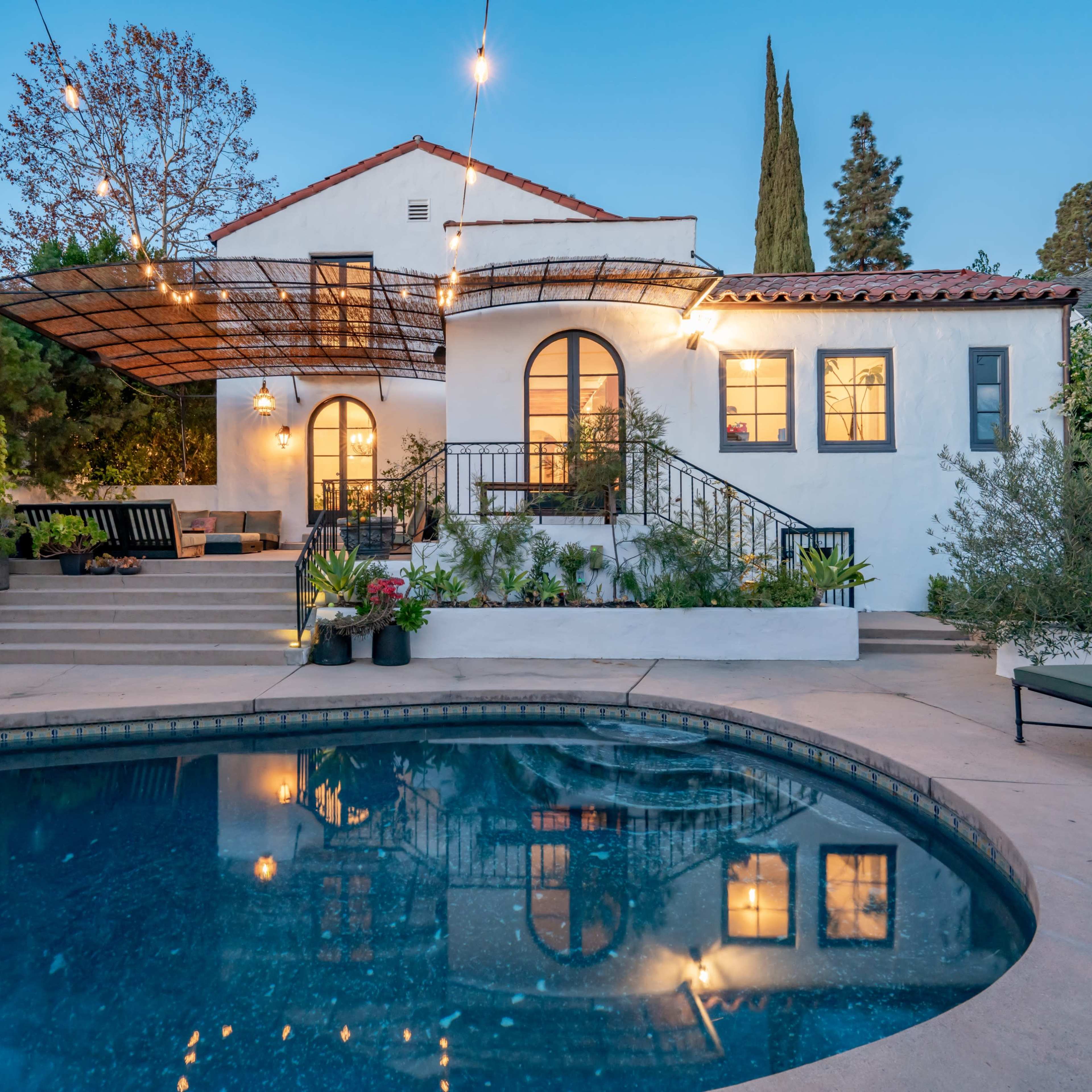 Historic 1925 Mediterranean Villa w/ Pool & Vintage Furniture  - Los Feliz Image in Los Feliz, Los Angeles, CA