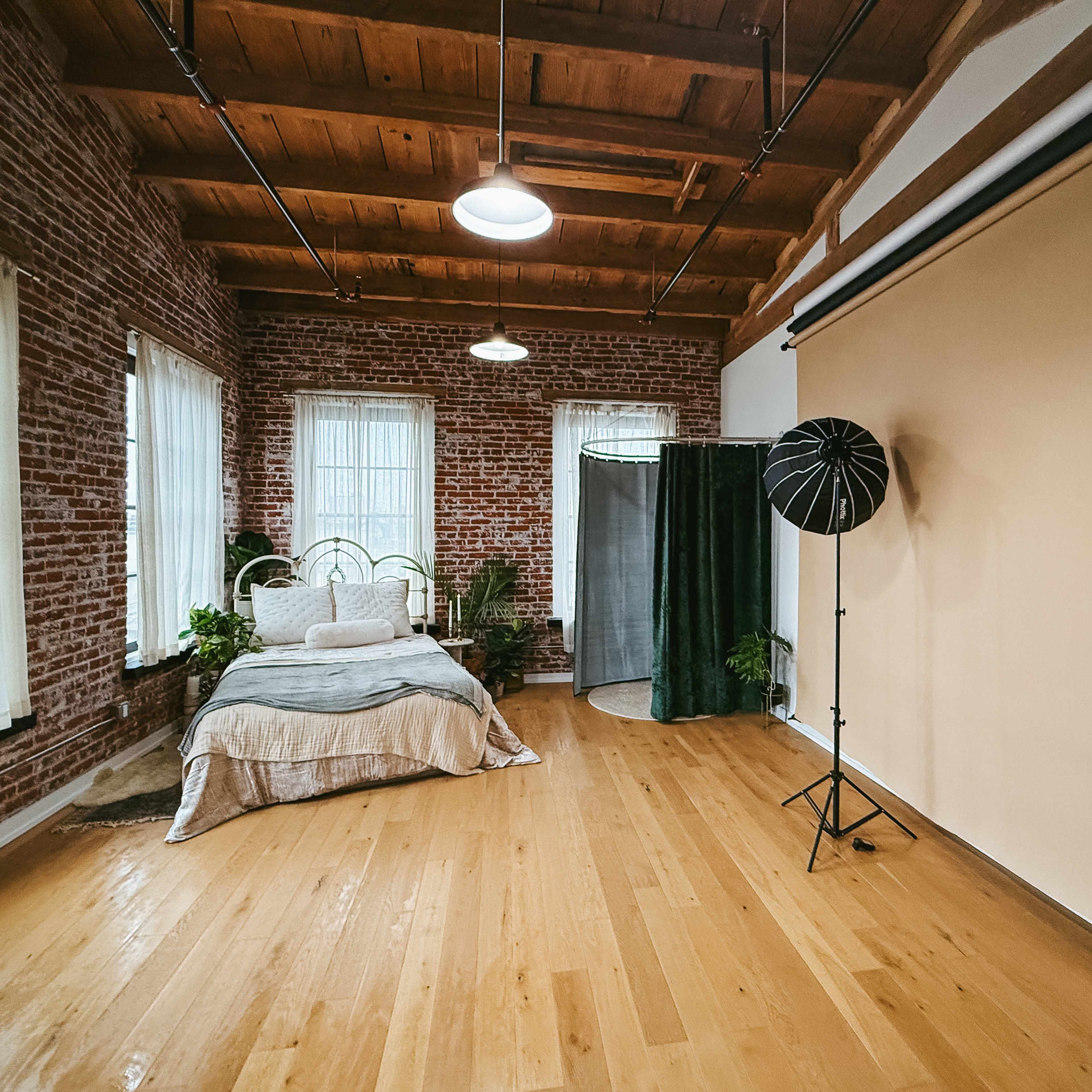 Flicker Studio Co. - Dreamy Fishtown Photo Studio with Boudoir Set and Natural Light Image in North Philadelphia, Philadelphia, PA