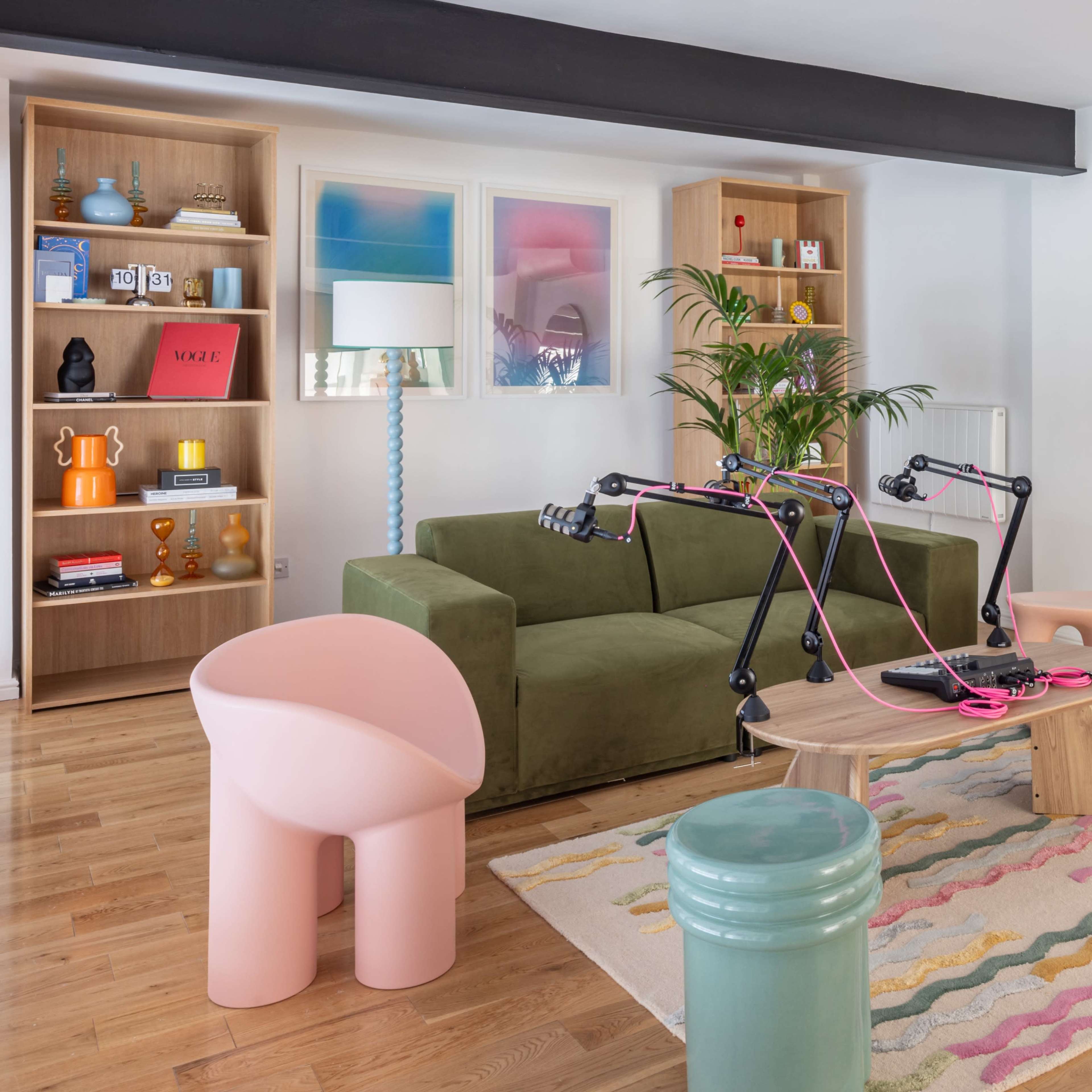 Vibrant Podcast Studio Image in London, London, England