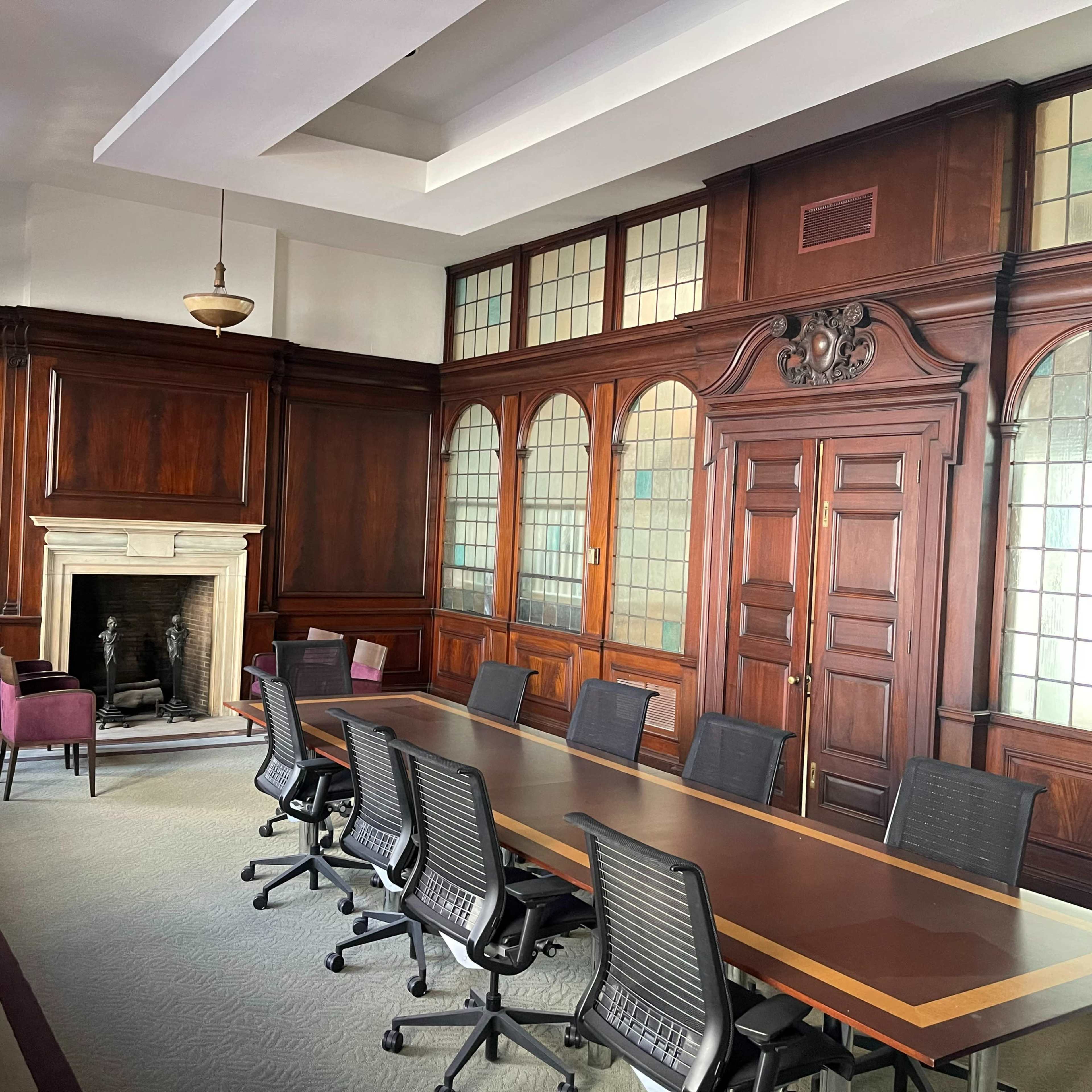 Mahogany/leaded glass Society Hill Boardroom Image in Center City East, Philadelphia, PA