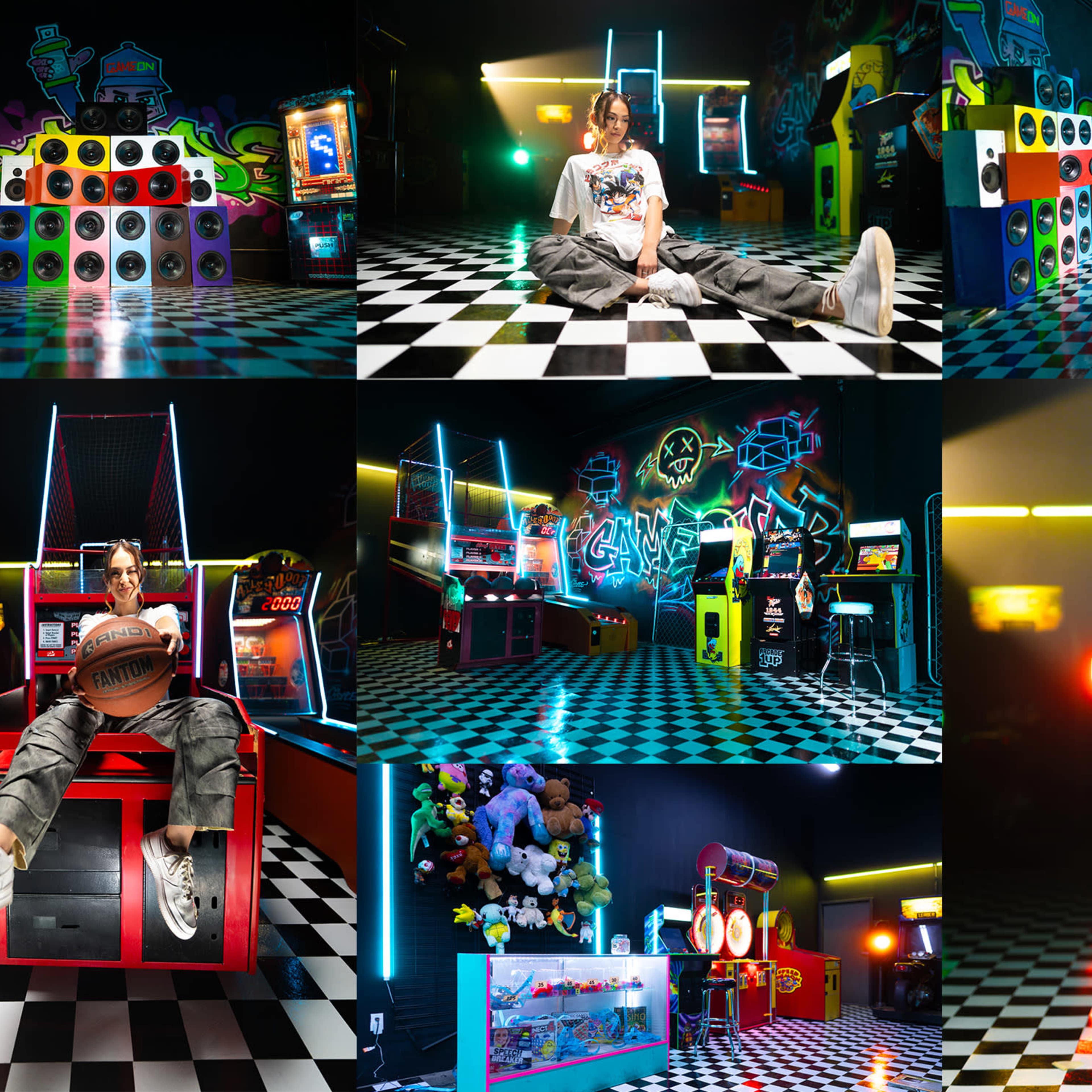 Retro Arcade Set with RGB lights Image in Boyle Heights, Los Angeles, CA