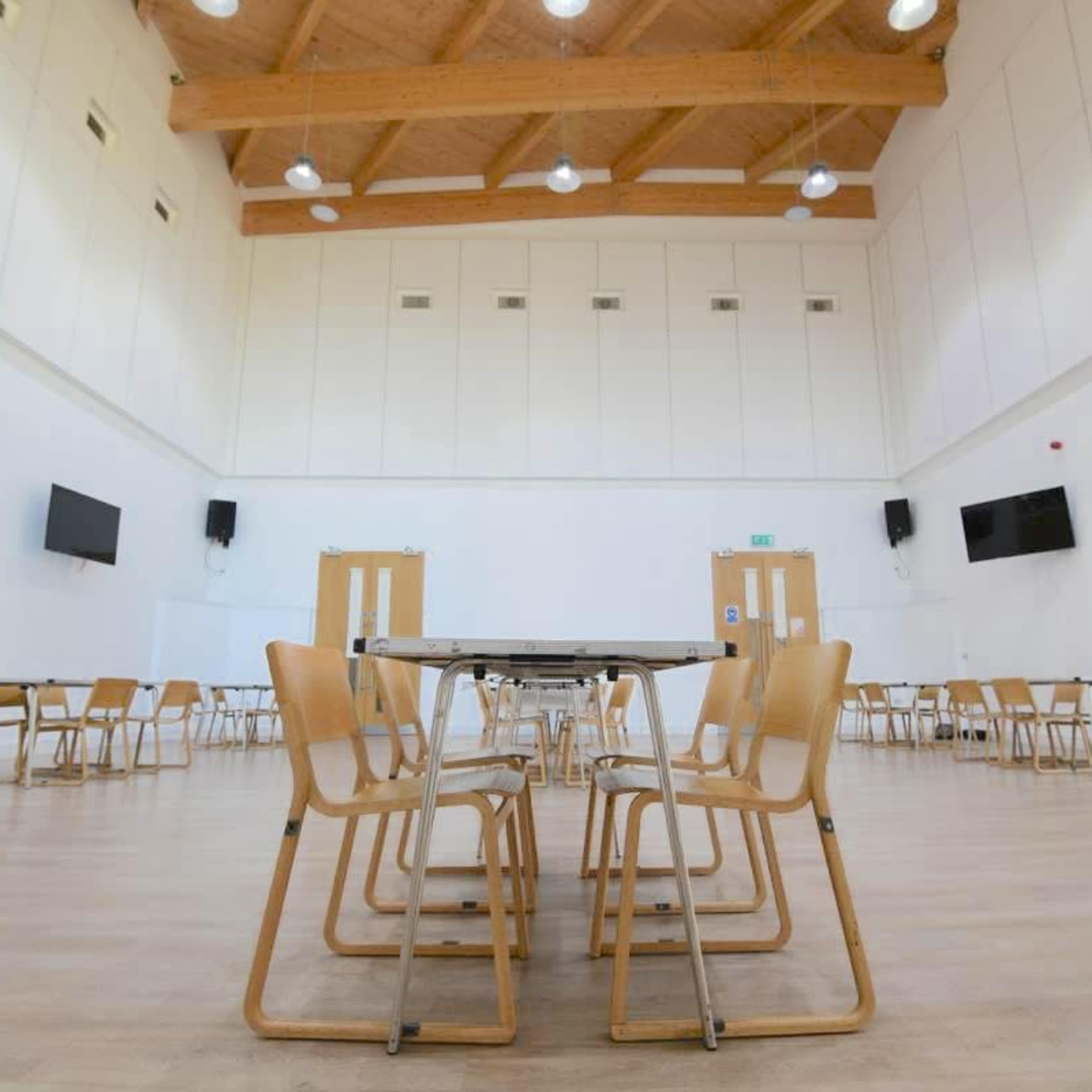 High Ceiling Hall with Lots of Natural Light and Exposed Wood Image in Edgware, Edgware, England