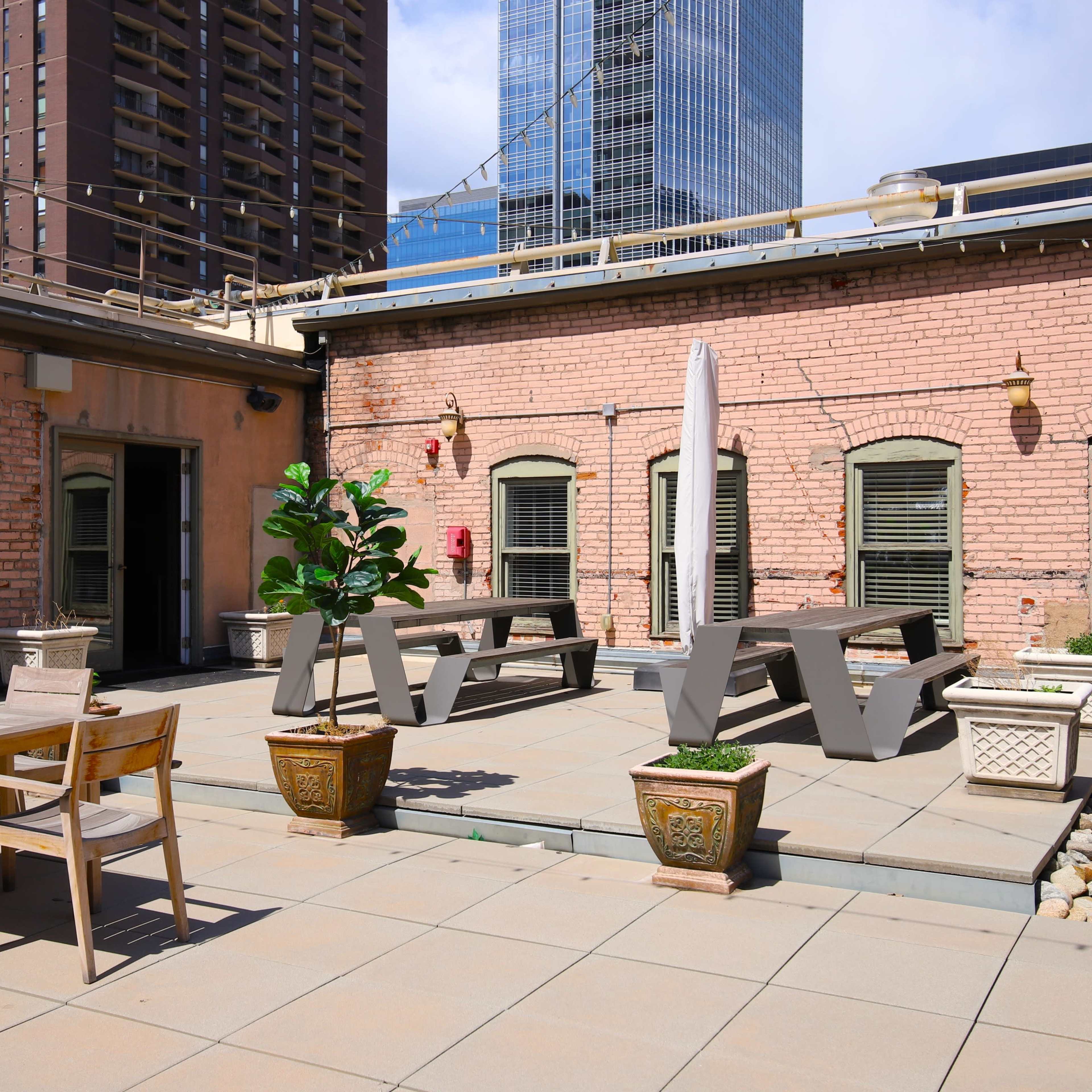 Urban Rooftop Terrace in Downtown Denver Image in Central, Denver, CO