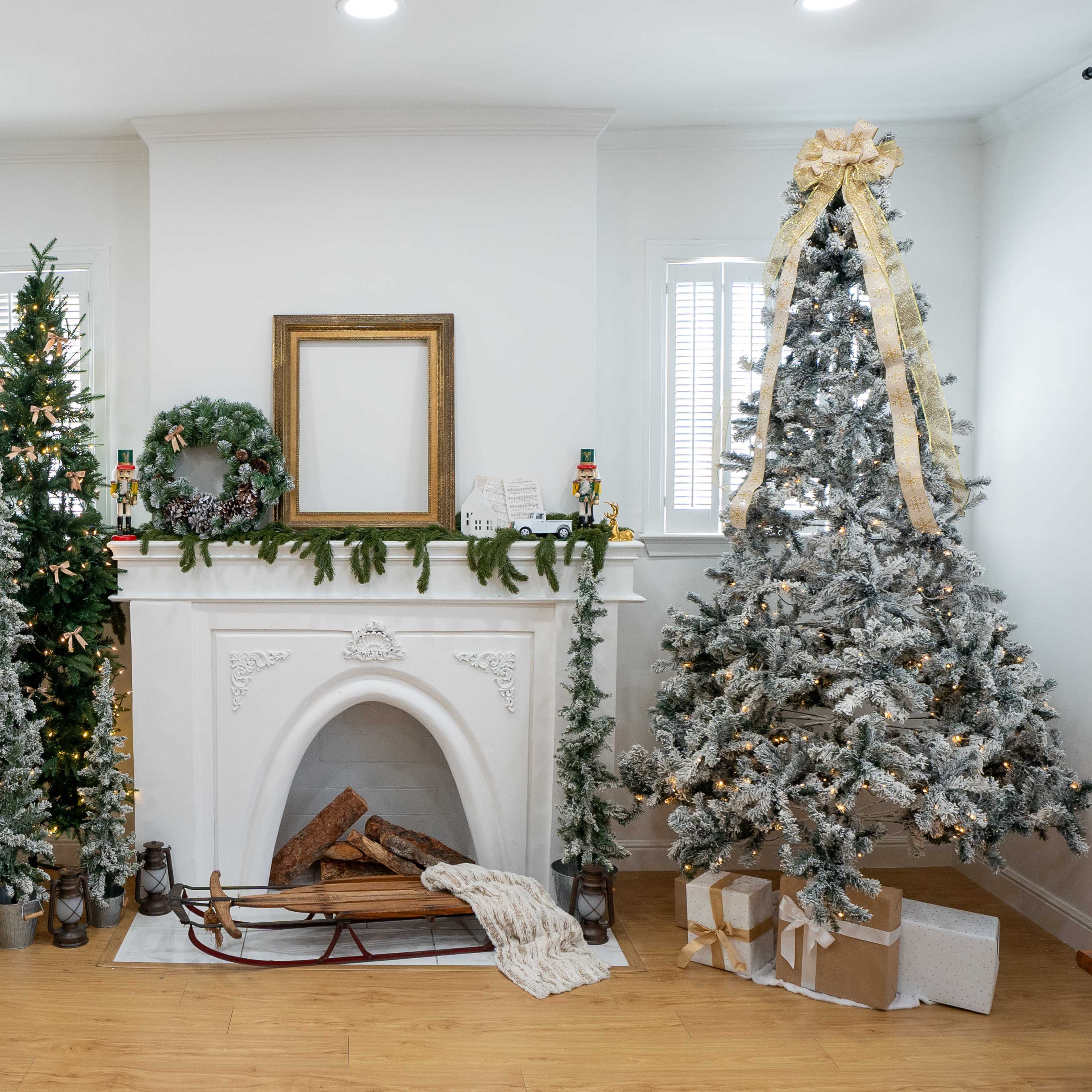 Natural Light Studio with Backdrop, Piano, Fireplace, and Bookshelf for Photo & Video Image in Peak's Suburban Addition, Dallas, TX
