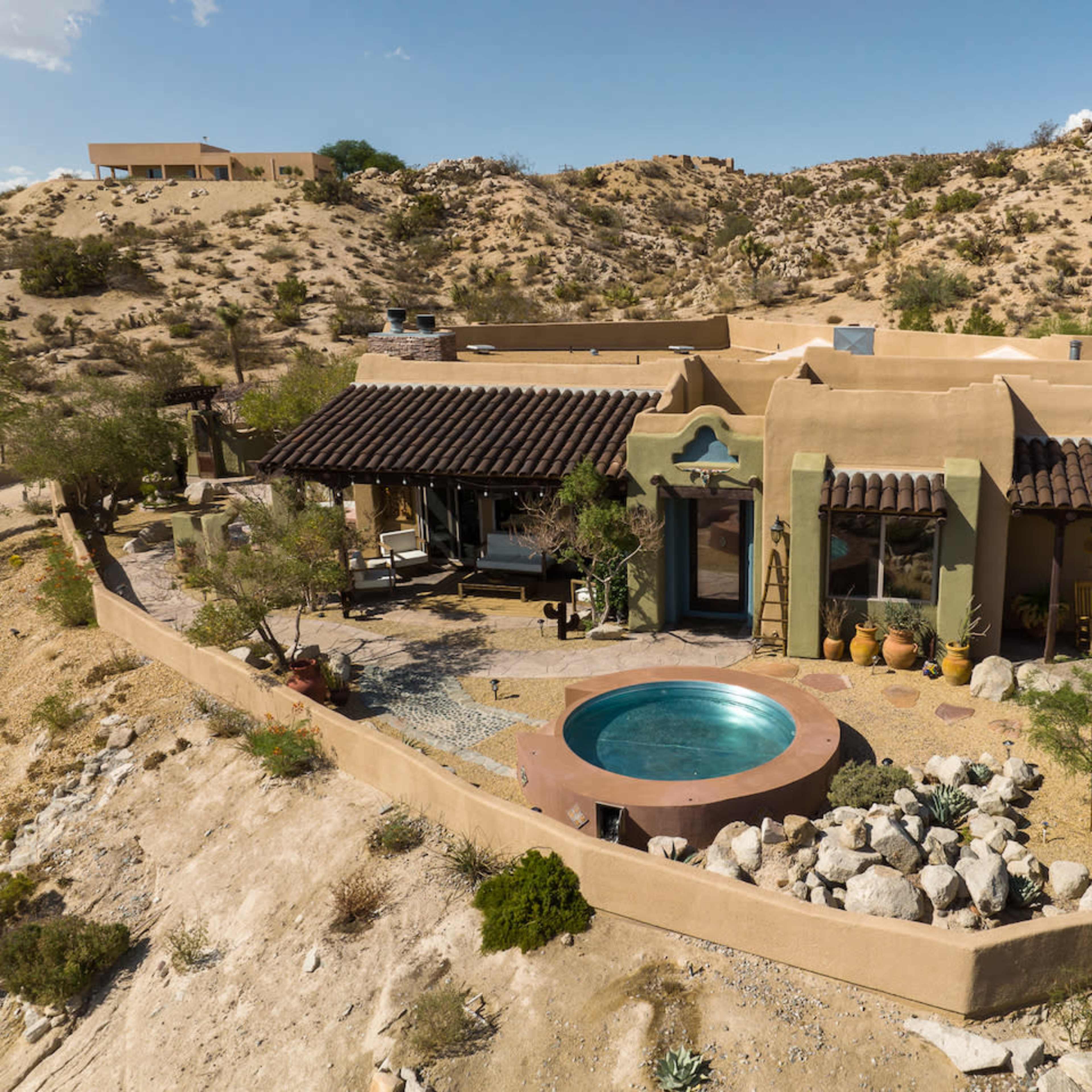 Saguaro Ridge by Fieldtrip | Boulder Estate w/ Mtn Views, Hot Tub, Soaking Pool & Yoga Deck Image in Yucca Valley, Yucca Valley, CA
