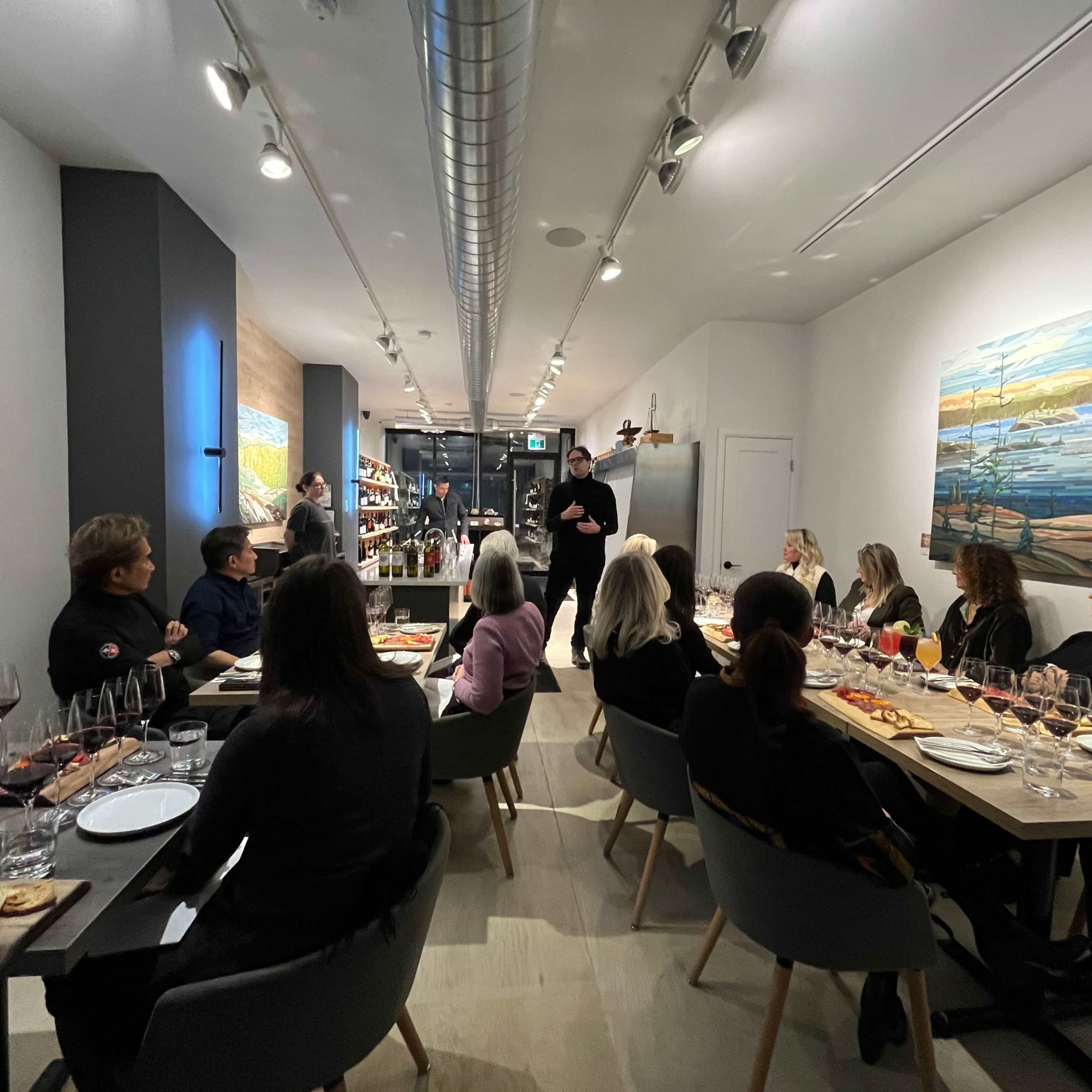 Modern, art-inspired wine bar and shop in the west-end. Image in Dovercourt Village, Toronto, ON