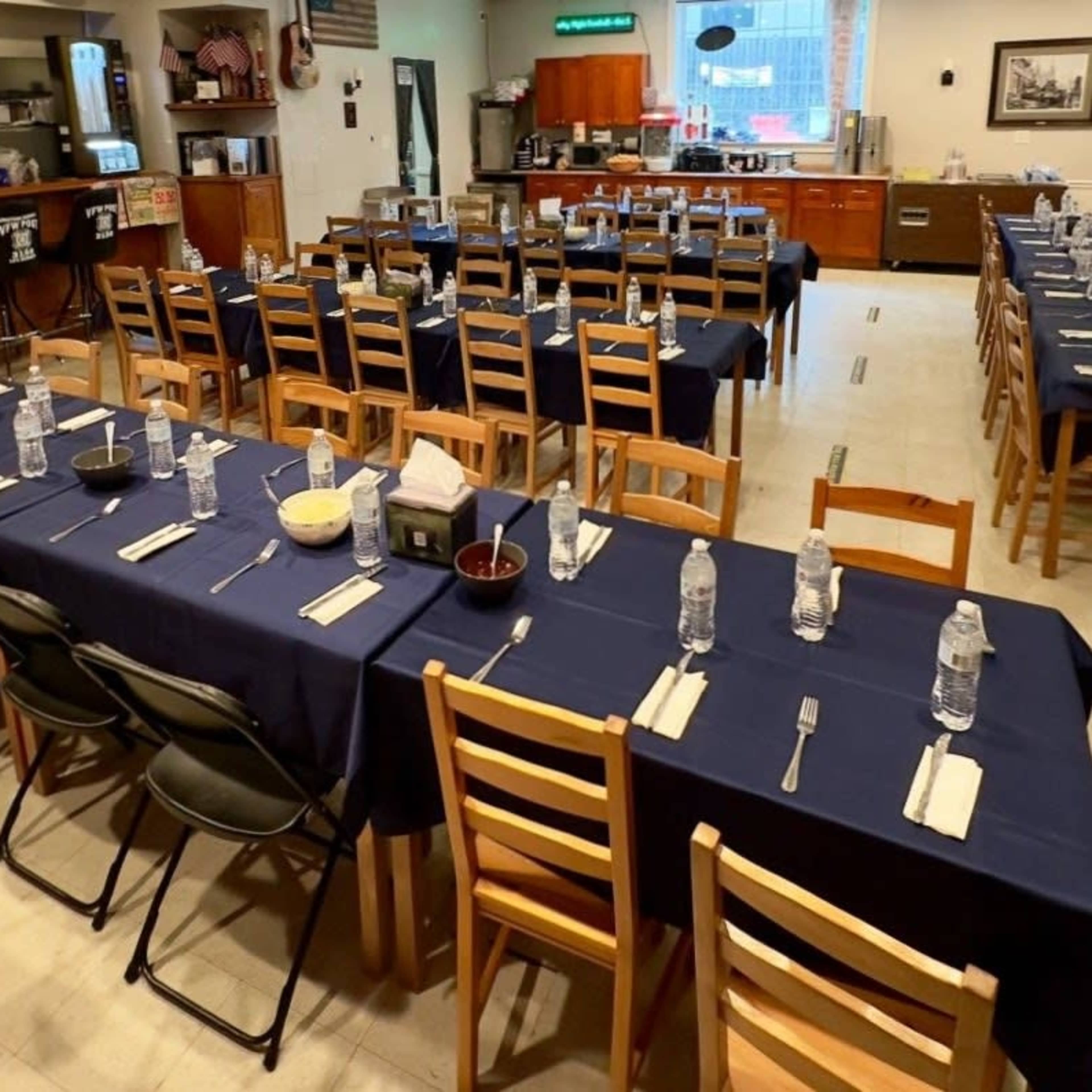 Event Hall in a quiet, residential setting, close to Arlington and Washington, DC. Image in Colonial Village, Arlington, VA