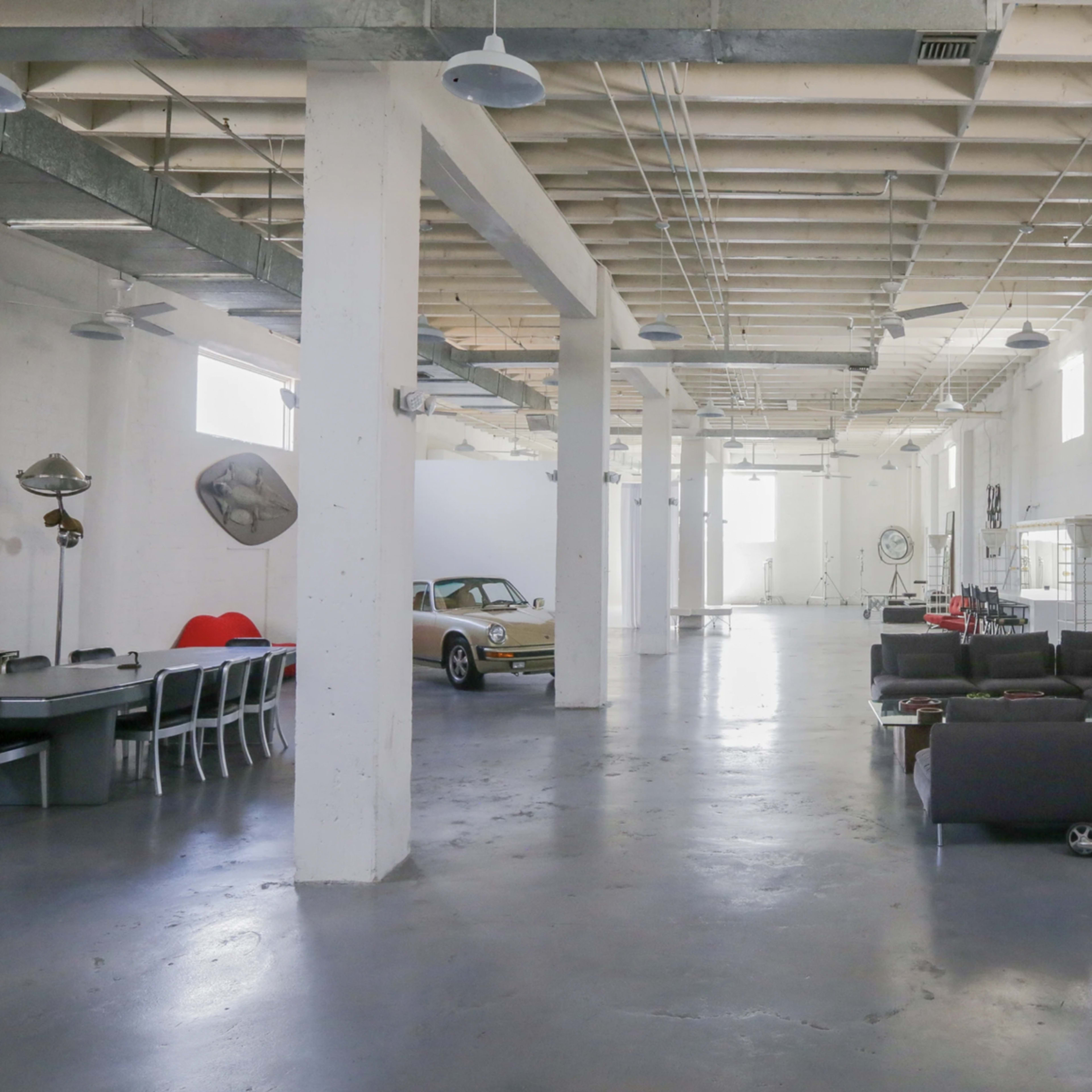Industrial mid century modern photo studio, hangar and prop house Image in Little Havana, Miami, FL