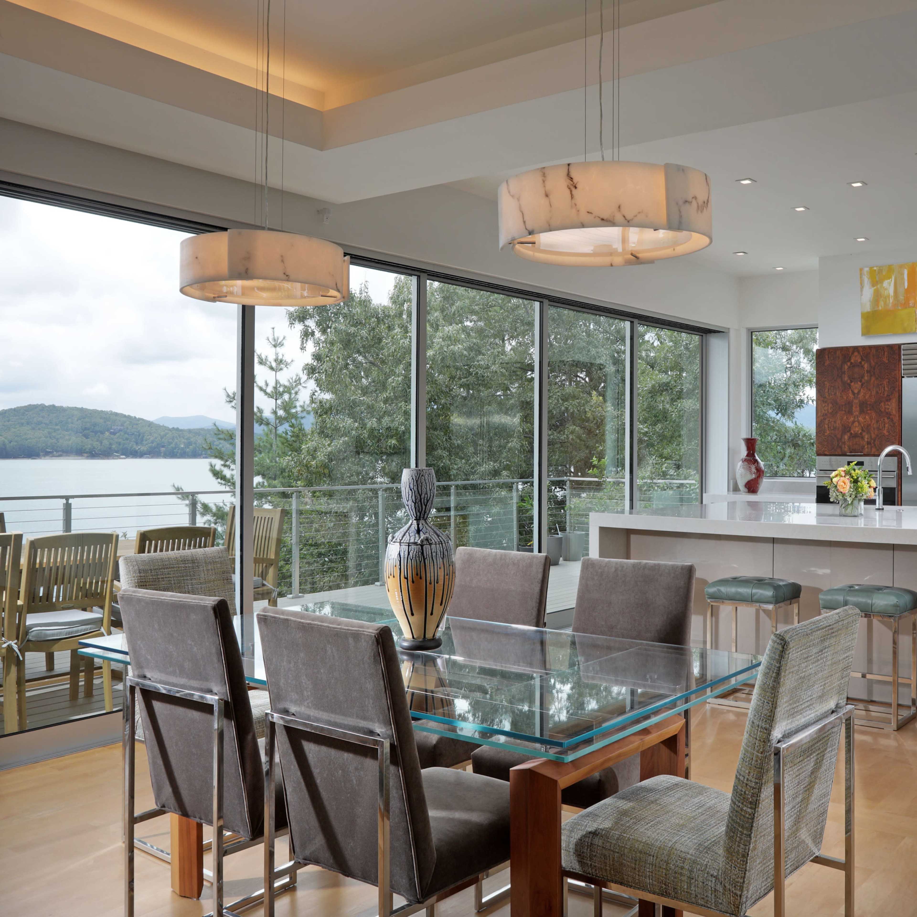 La Bonne Vie, a modern home on Lake Blue Ridge with small vineyard Image in , Morganton, GA