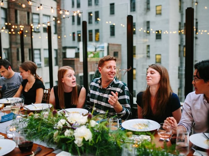 Host your next meal in a space that is great for dinners, luncheons, and brunches