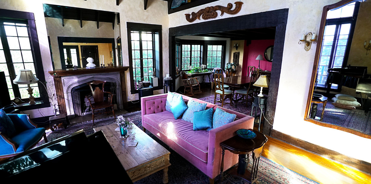 Tudor-Esque House with Baby Grand Piano, Magnificent Gardens And View of Silver Lake and Mountains in Silver Lake,Los AngelesCA | Peerspace
