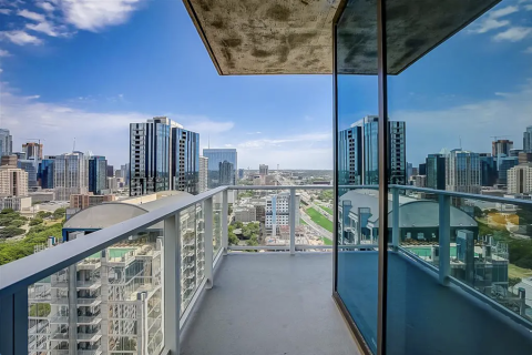 View of Rooftop pool, sky lounge, downtown lake views penthouse, austin, TX ...