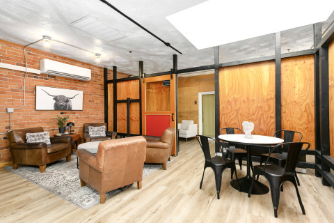 Curated visual reference: Urban Loft Space With Outdoor Deck Reference: Cozy Urban Loft Meeting Space Tacoma Wa Production
