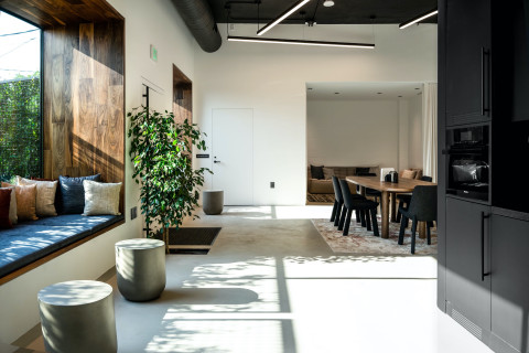Modern Recording Studio with Pristine Interior, natural light and ...