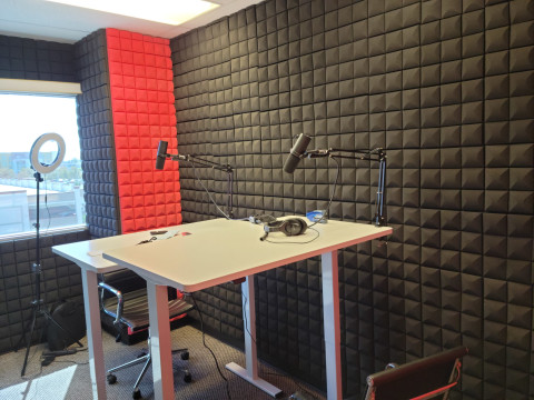 Podcast room with wall to wall acoustic panels., downey, CA ...