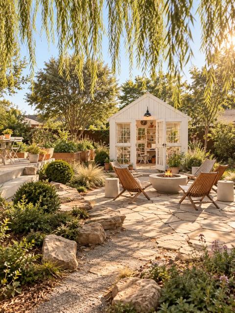 FLOWERGROVE greenhouse | Greenhouse and gardens with courtyard and ...