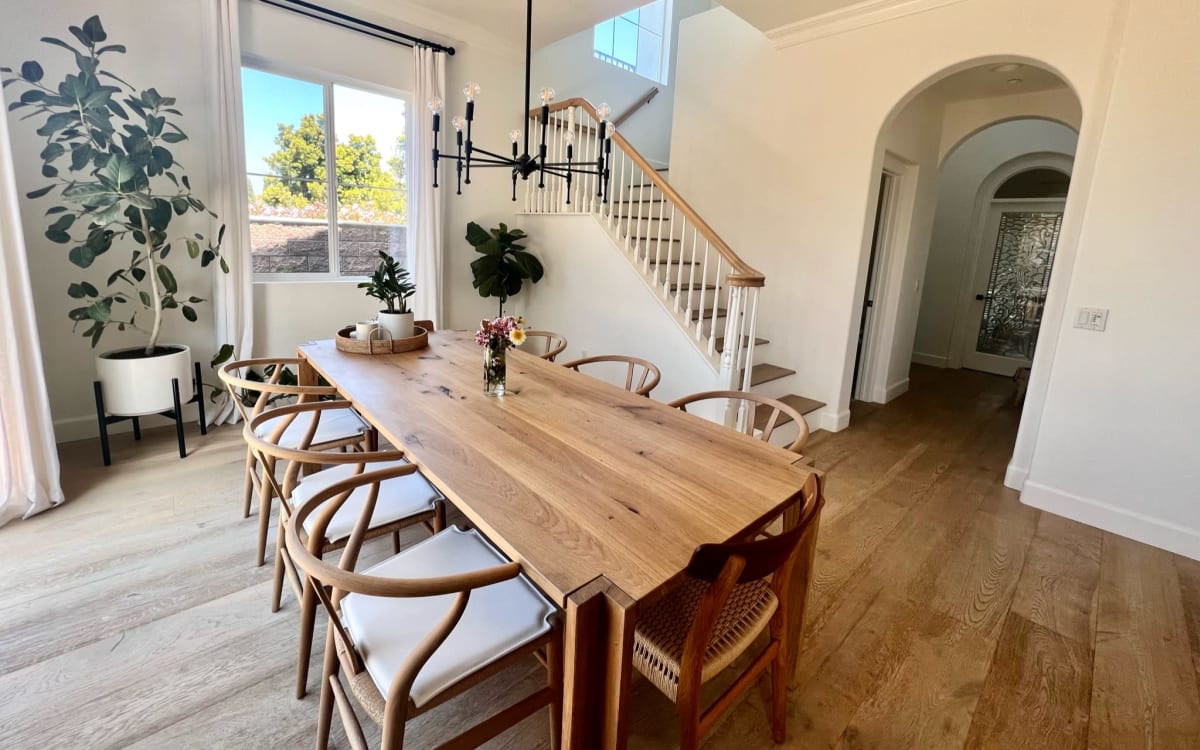 Modern, Bright White House with High Ceilings and Natural Light