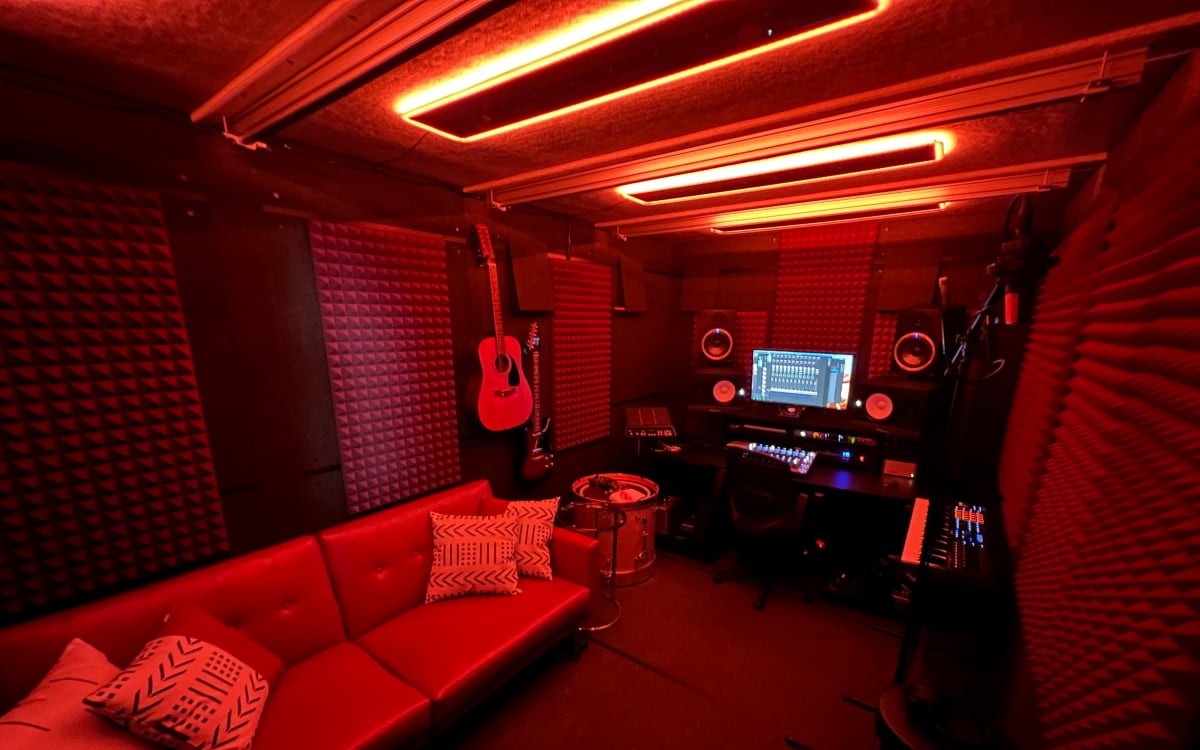 Downtown Recording Studio with Skyline View and a State of the Art