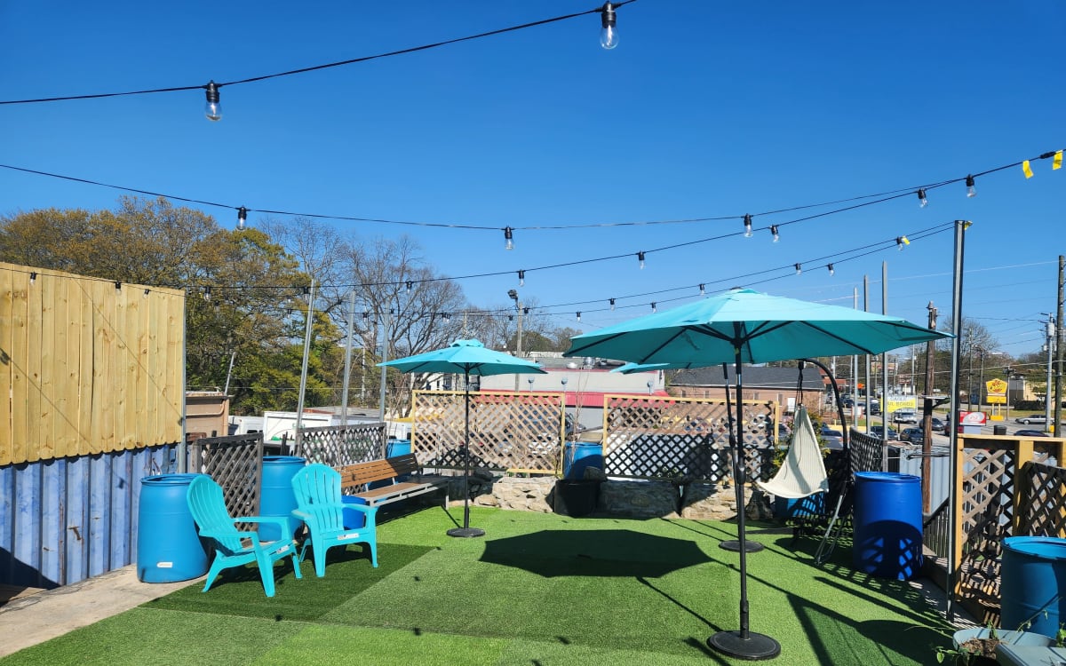 West Midtown Rooftop courtyard with Skyline View, Atlanta, GA Event