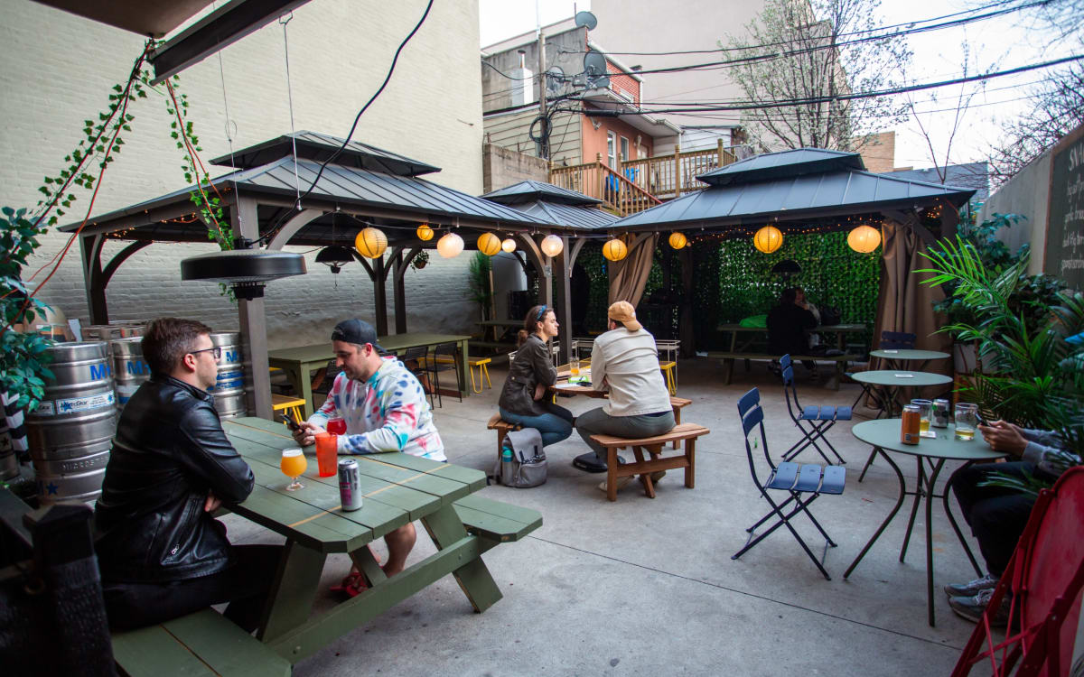 Heart of Gold Astoria Queens Bar and Beer Garden with Mid Century