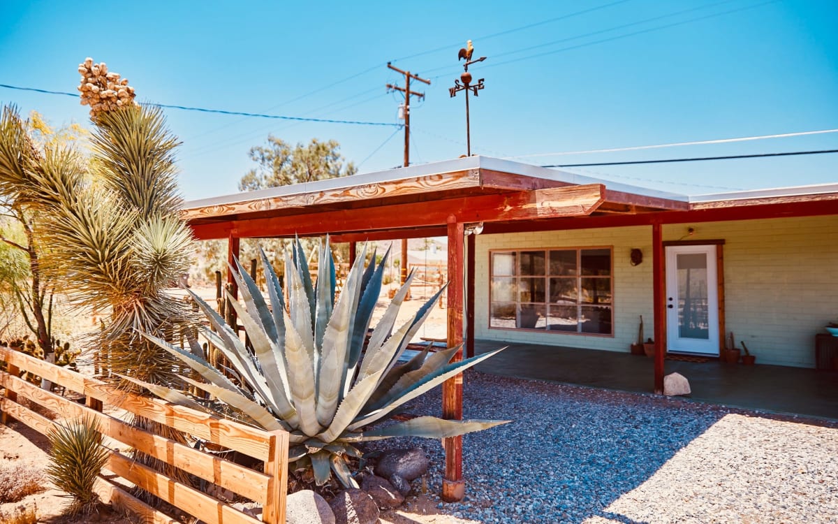 1953 MidCentury Ranch Brick Cabin with Desert Views, Joshua Tree, CA