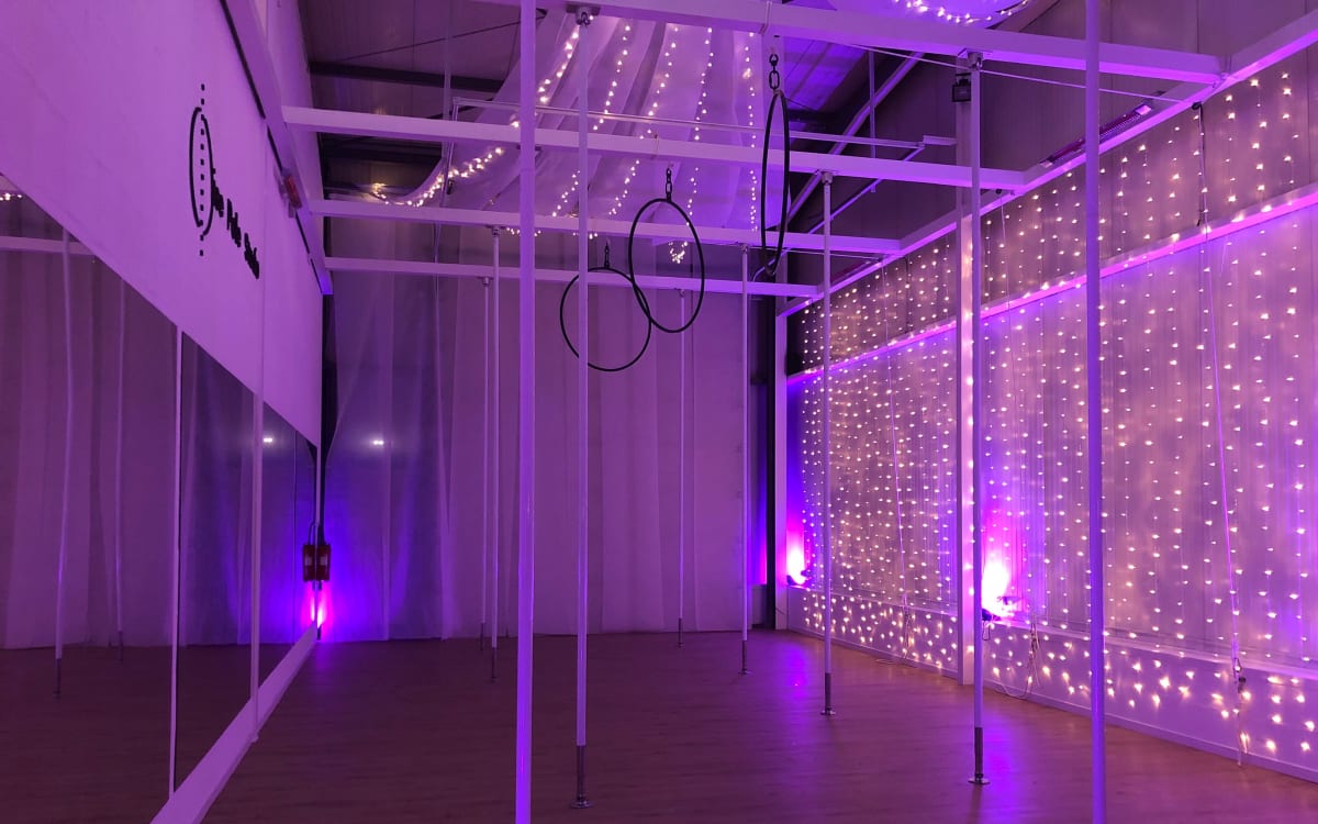 Poteau de Danse Permanent avec Plaque Fixe, Poteau de Danse Statique Rotatif pour Maison/Clubs, Poteau de Danse de 7,3 à 12,5 Pieds avec Support de Plafond et Accessoires d'extension